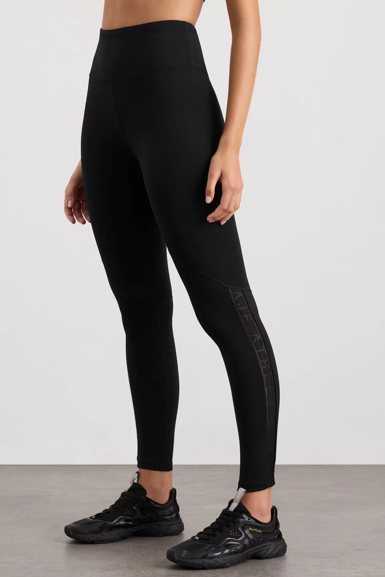 Aje ATHLETICA 7/8 Logotape Leggings 203 Black New