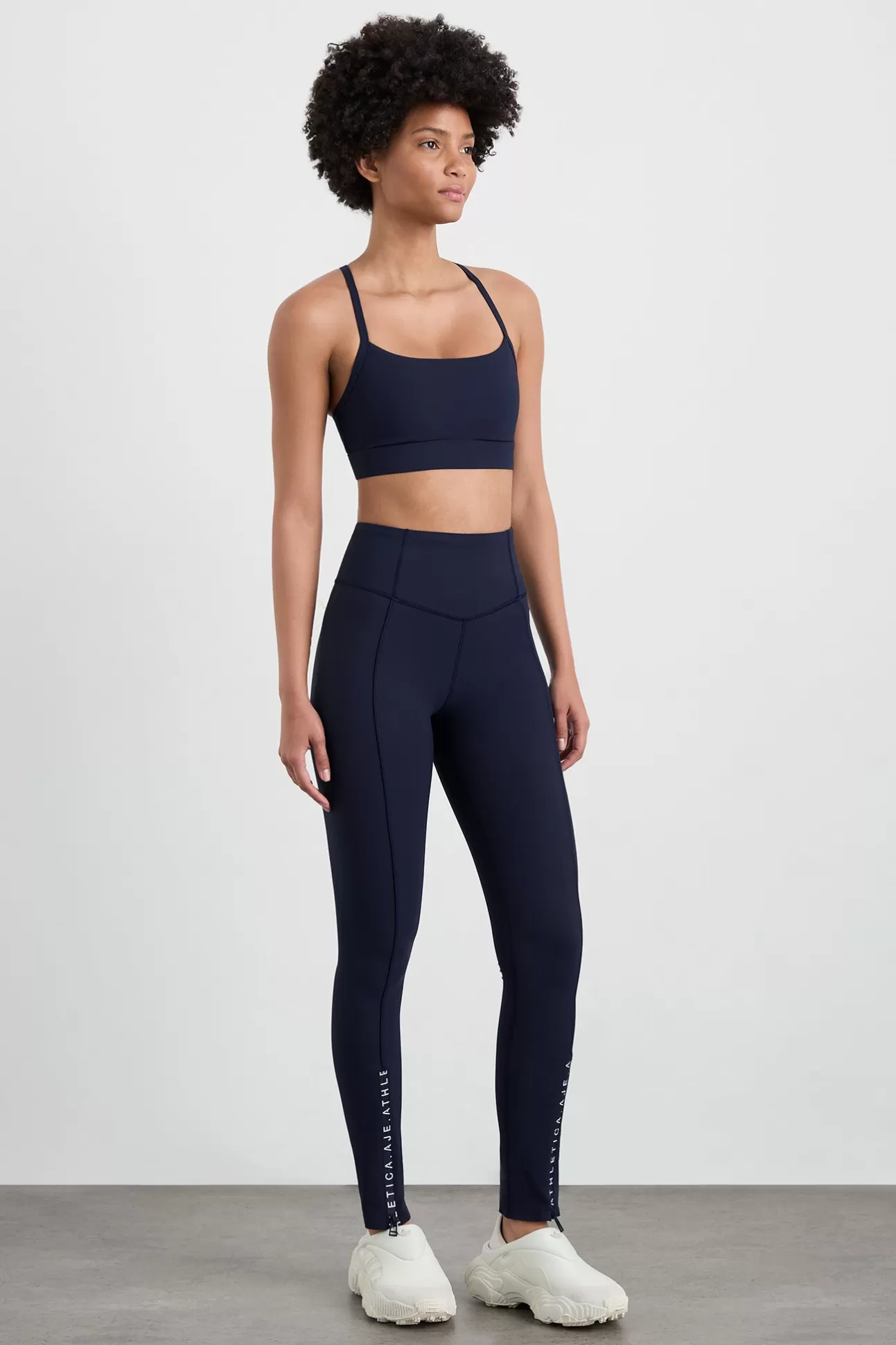 Aje ATHLETICA 7/8 Zip Hem Leggings 252 Galaxy Blue Cheap