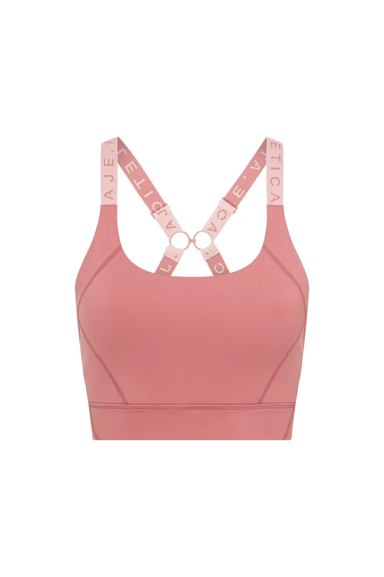 Aje ATHLETICA Adjustable Strap Logo Tape Sports Bra 321 Rose Pink/Rose Quartz Cheap