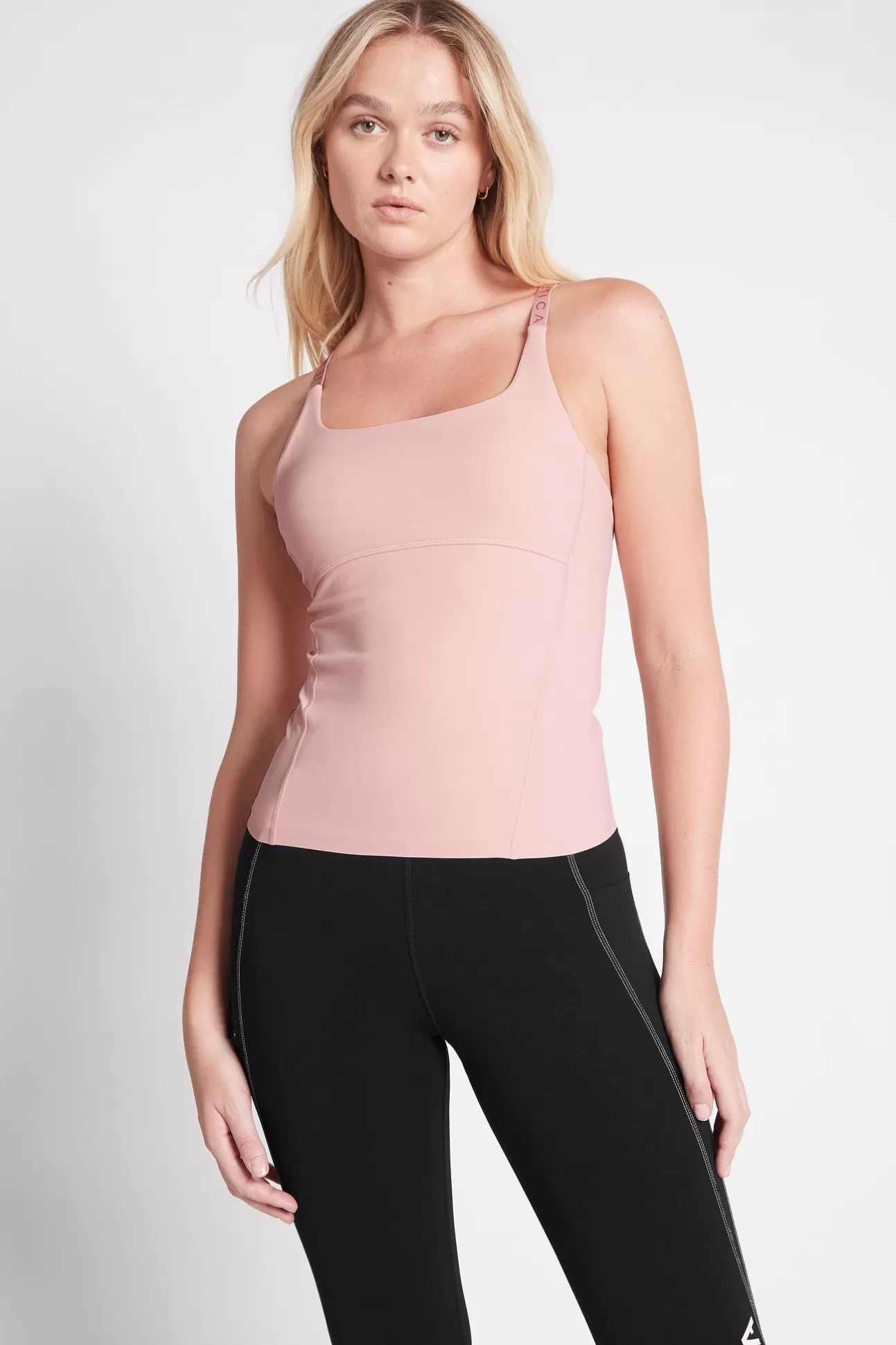 Aje ATHLETICA Adjustable Strap Racerback Tank 117 Rose Quartz Online