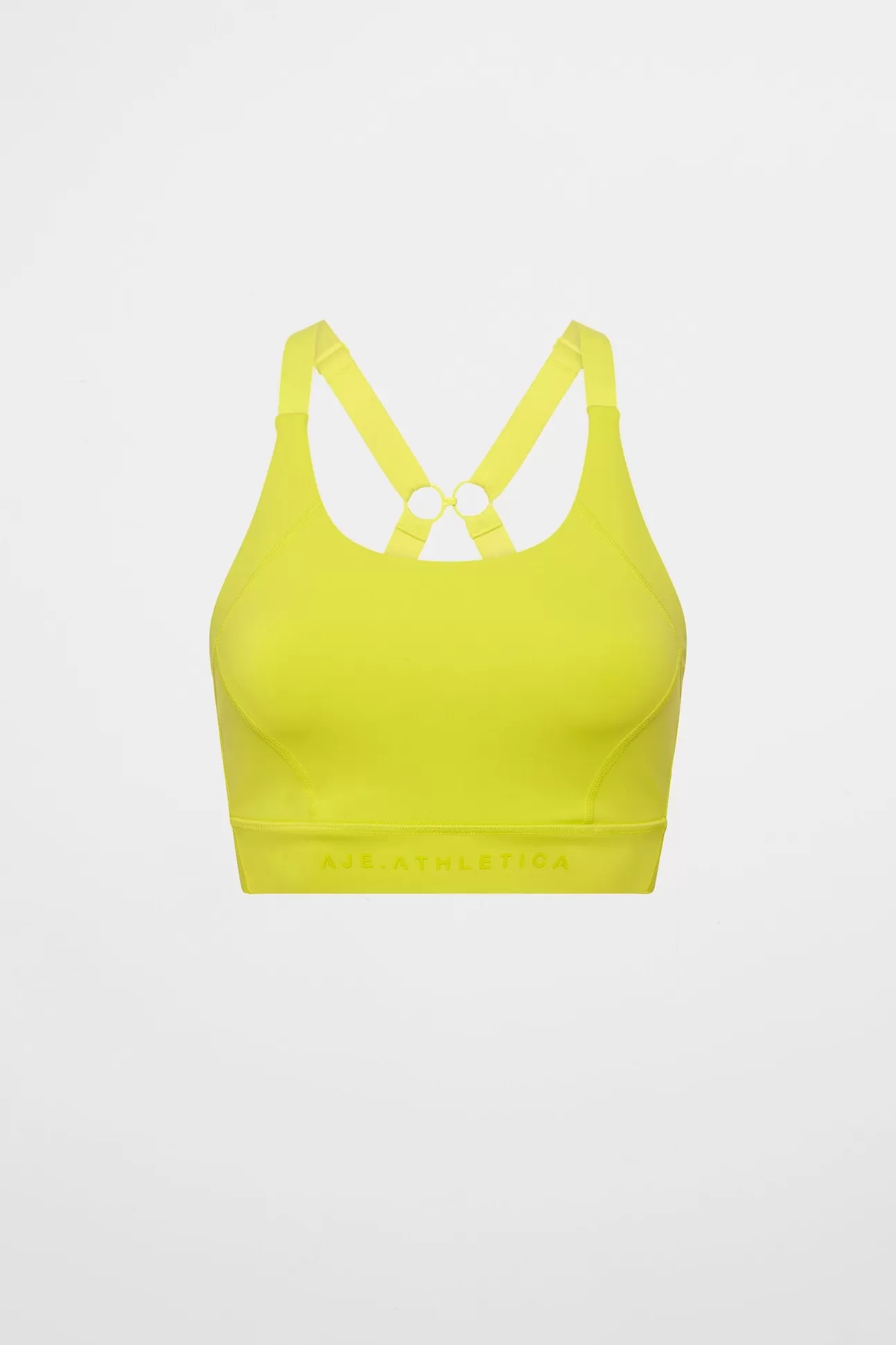 Aje ATHLETICA Adjustable Strap Sports Bra 321 Citrus Yellow Best Sale