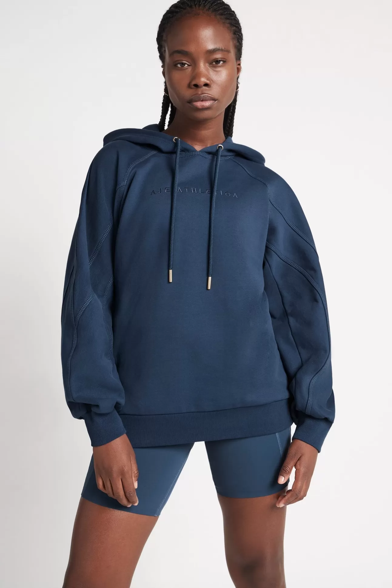 Aje ATHLETICA All Rounder Hoodie 410 Midnight Blue Cheap