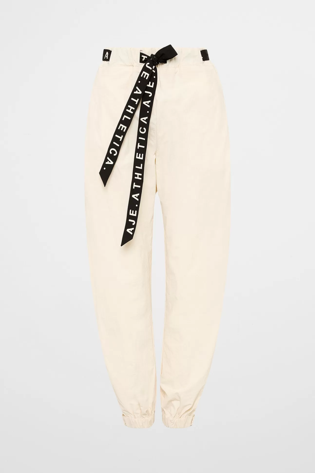 Aje ATHLETICA Belted Windbreak Pant 502 Limestone Beige Black Online