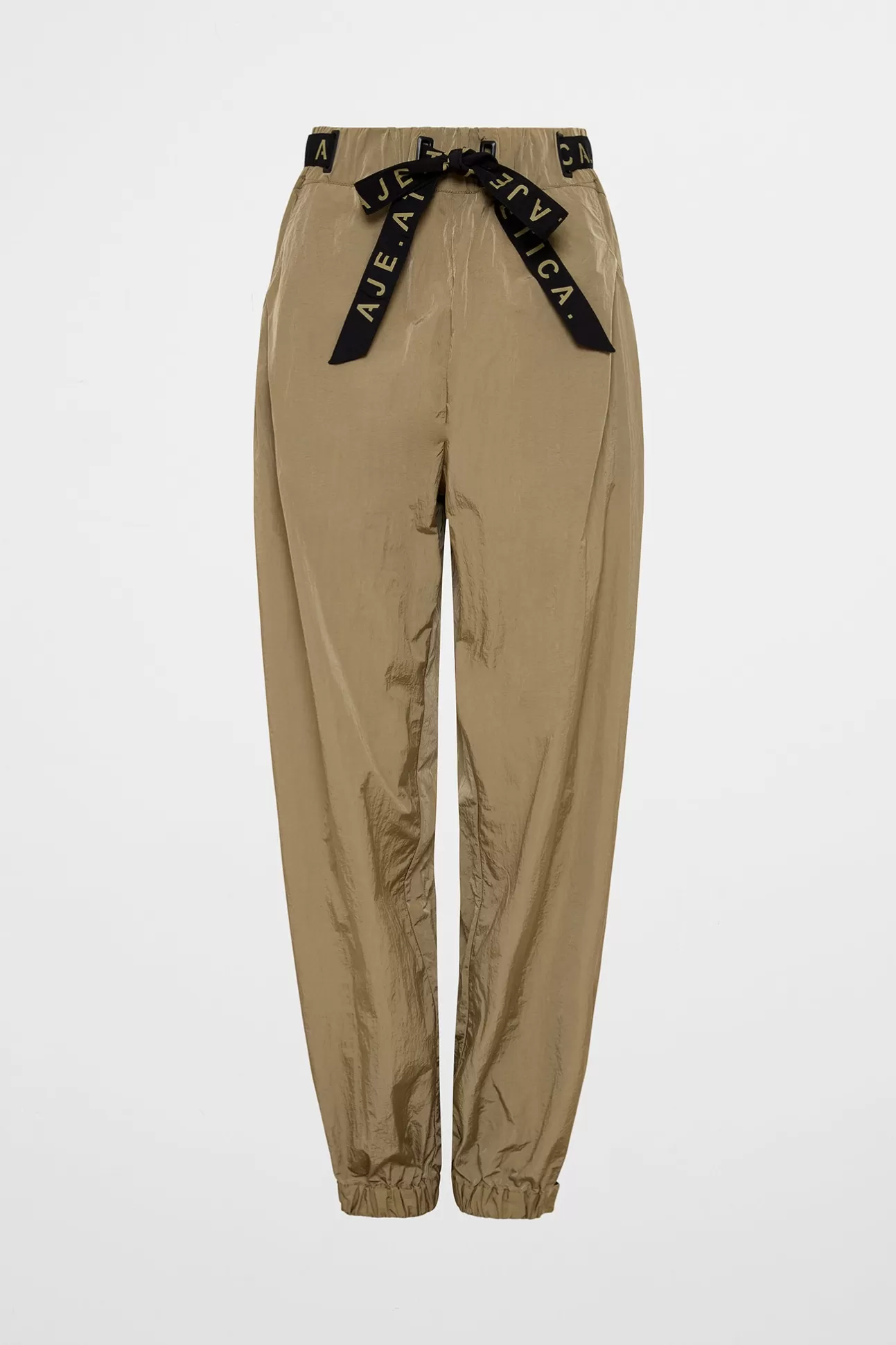 Aje ATHLETICA Belted Windbreak Pant 502 Soft Khaki Black Sale