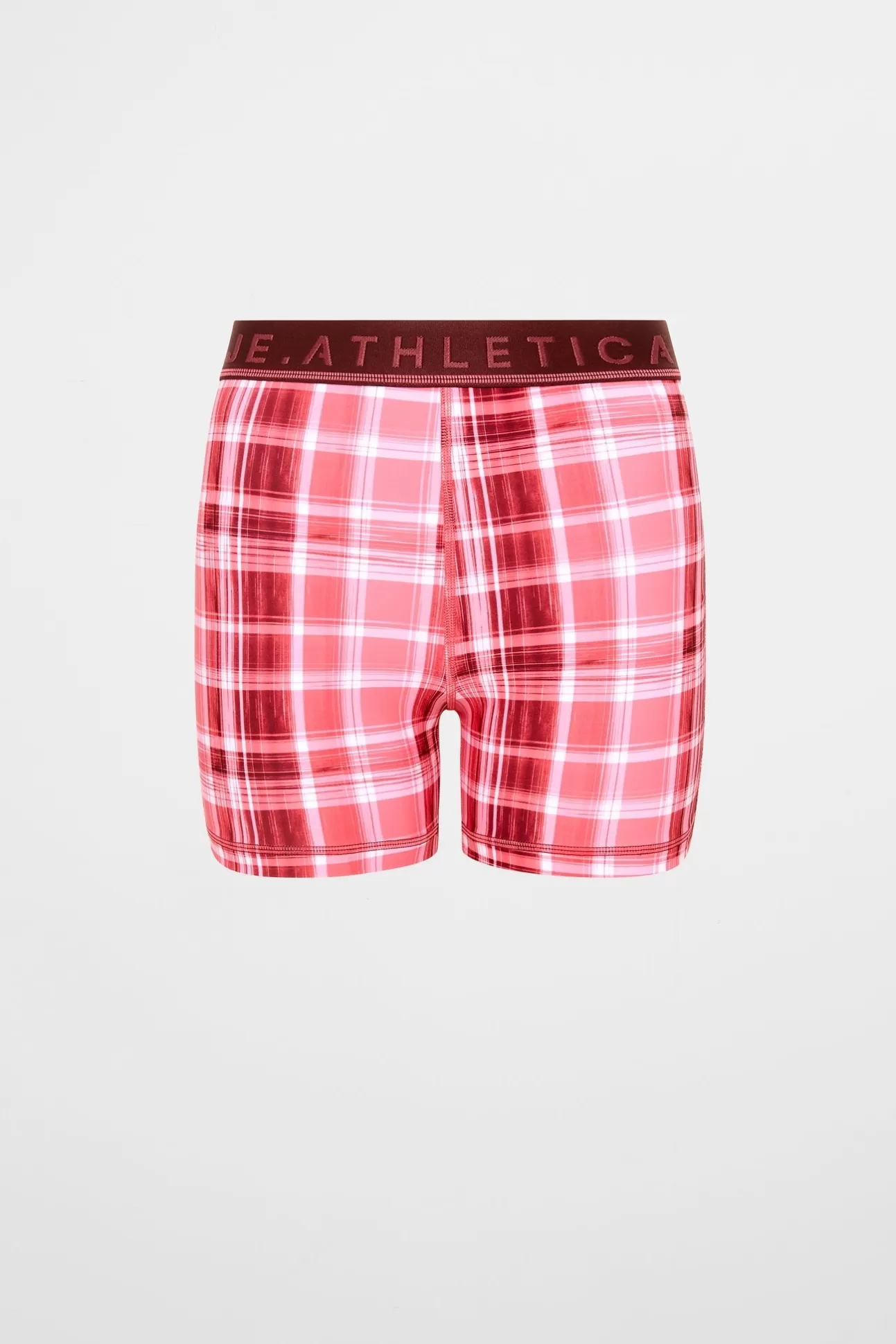 Aje ATHLETICA Bike Short 017 Blurred Pink Check Sale