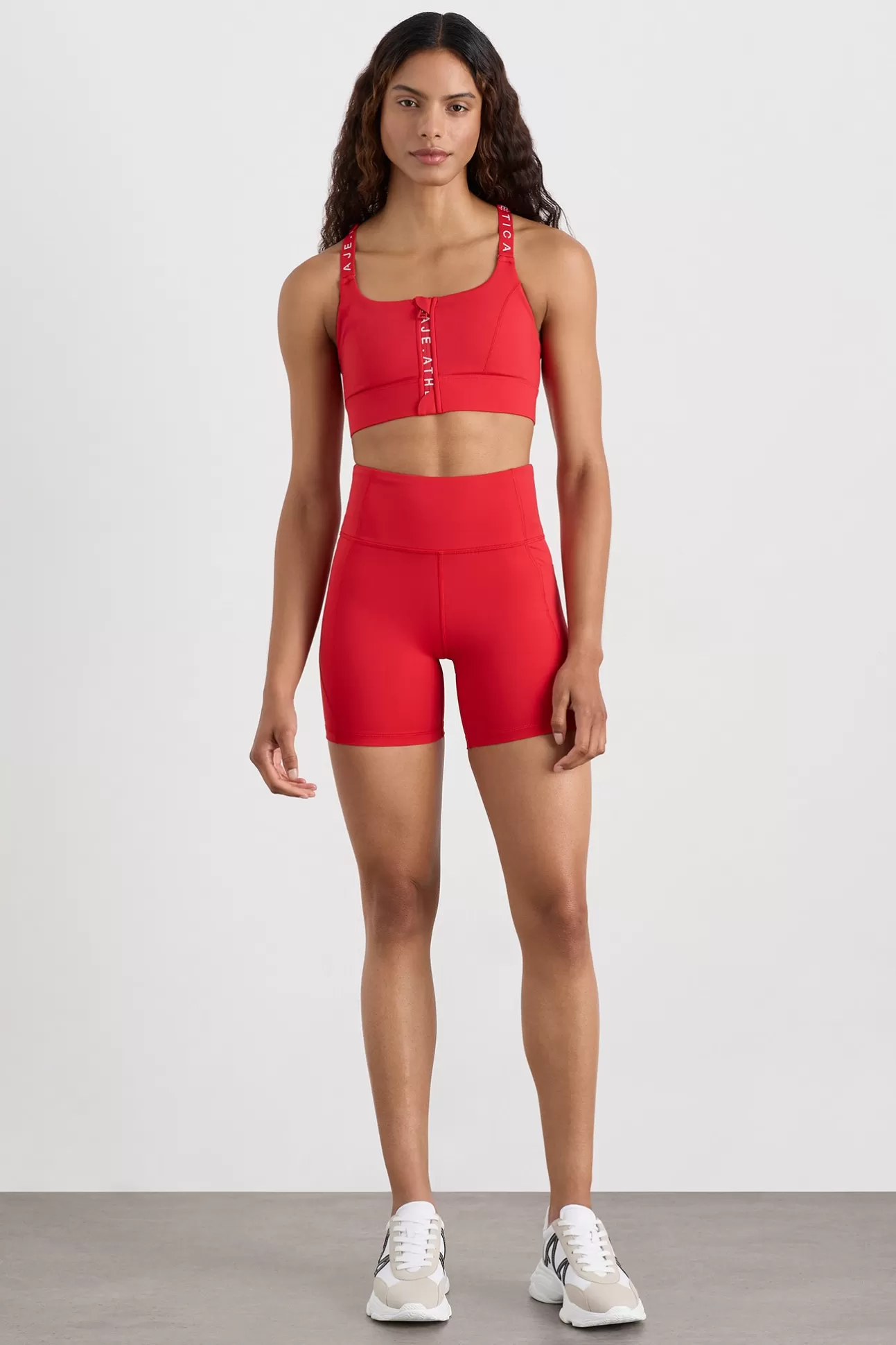 Aje ATHLETICA Bike Shorts 626 Passionate Red Cheap