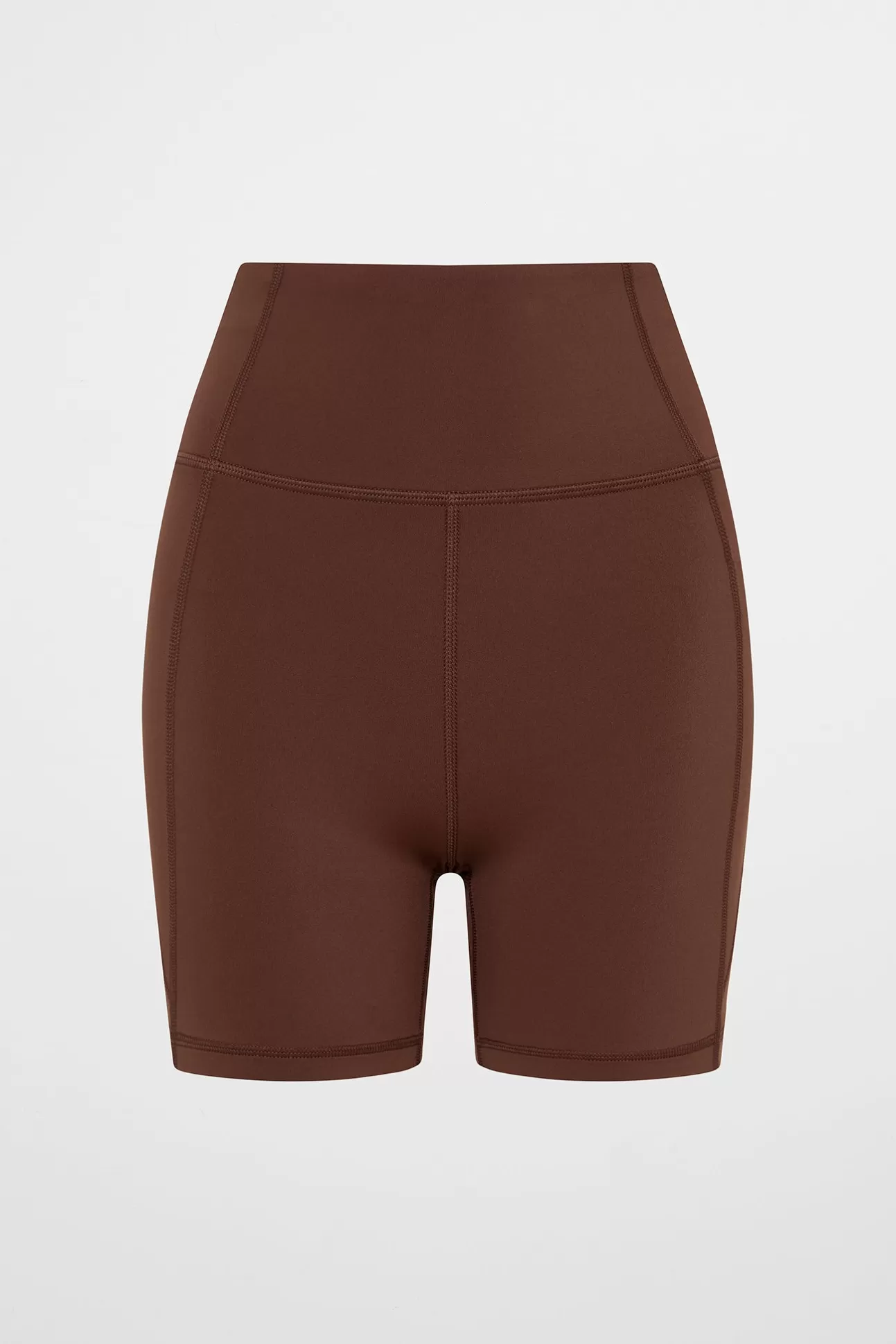 Aje ATHLETICA Bike Shorts 626 Dark Chocolate Brown Sale