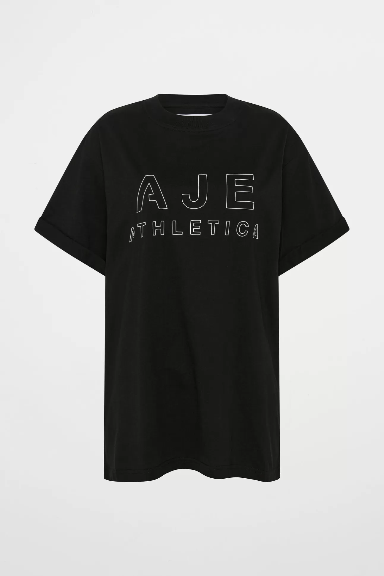 Aje ATHLETICA Block Logo Boyfriend Tee 102 Black/White Cheap