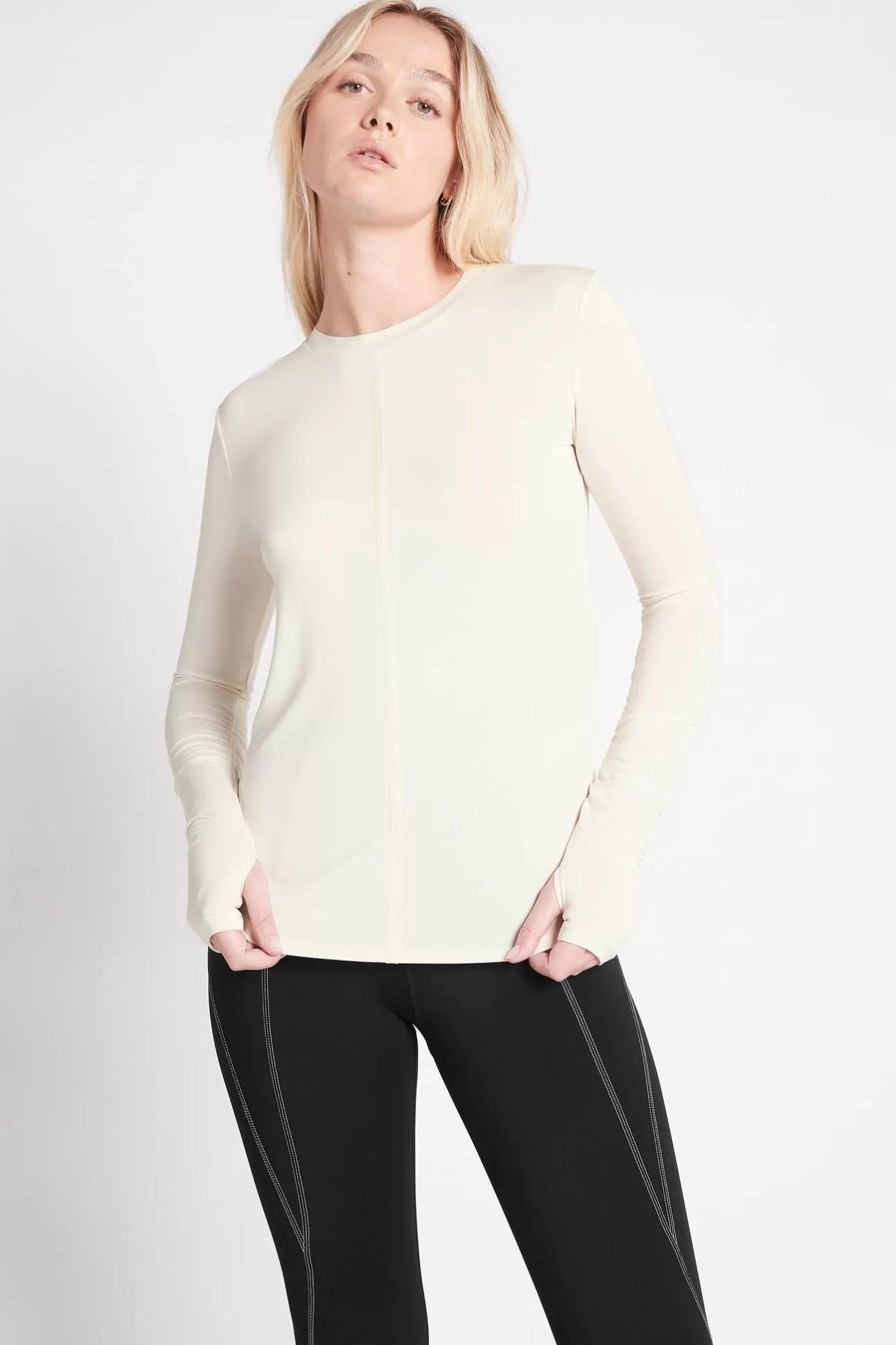 Aje ATHLETICA Body Pullover Top 119 Light Ivory Discount