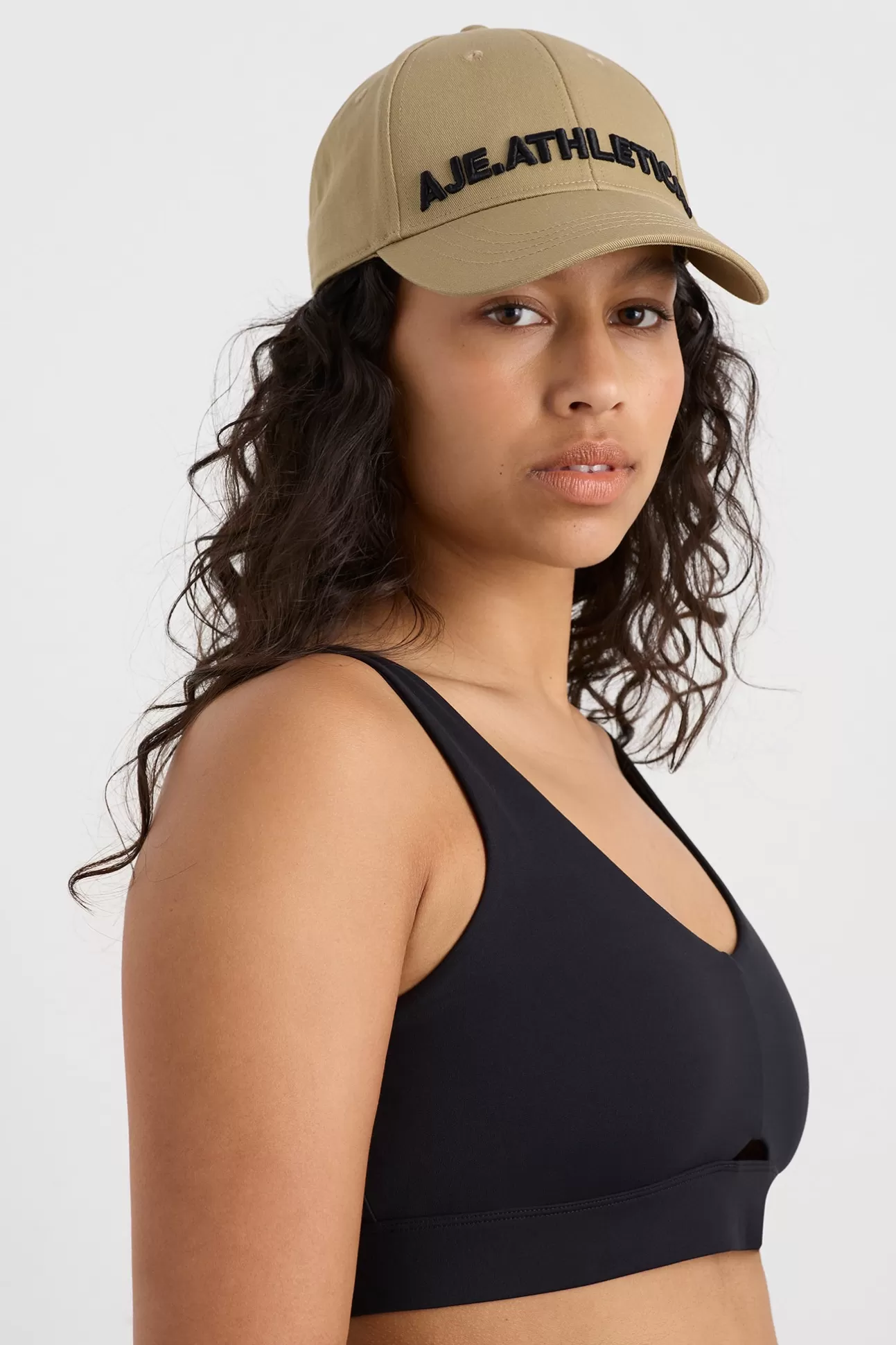 Aje ATHLETICA Bold Logo Cap 947 Natural/Black Best Sale