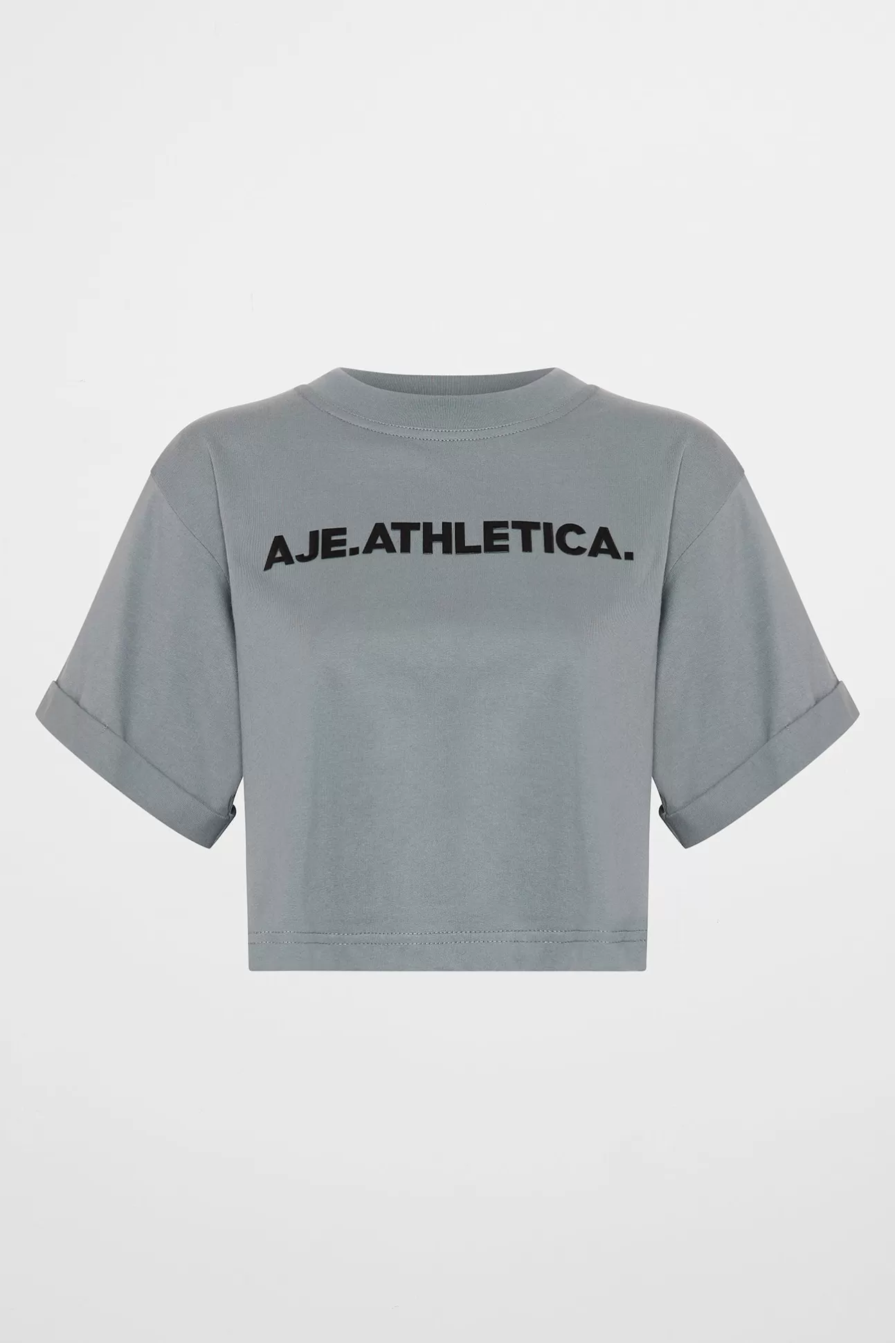 Aje ATHLETICA Bold Logo Cropped Tee 105 Slate Surge Best Sale