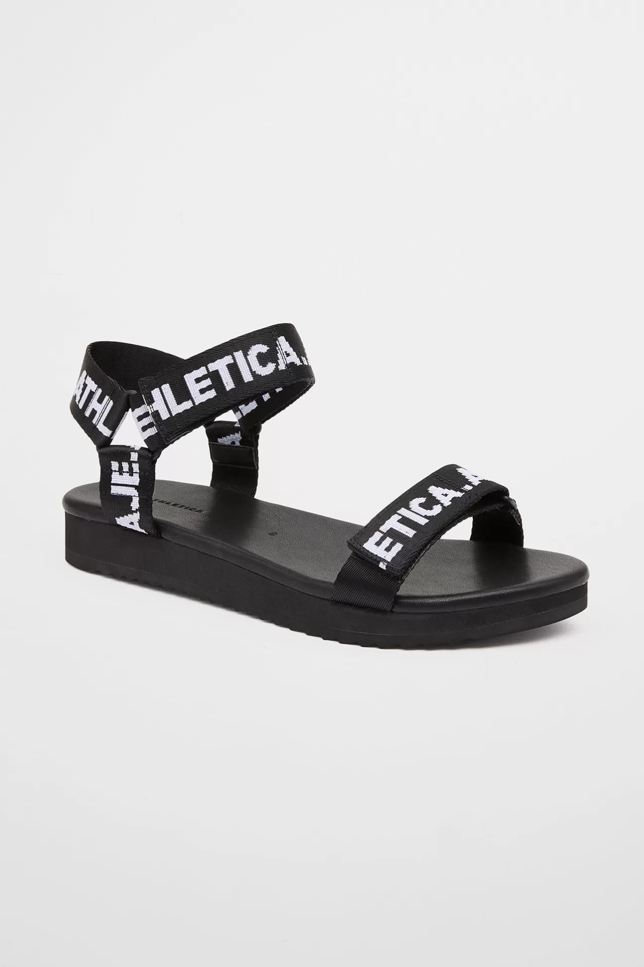 Aje ATHLETICA Bold Logotape Sandal 917 Black/White Discount