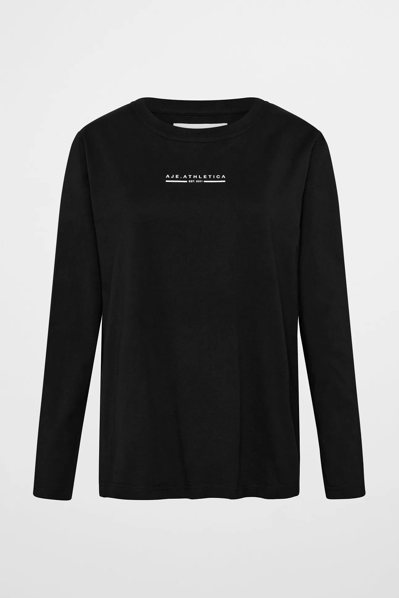 Aje ATHLETICA Boyfriend Long Sleeve Tee 127 Black Clearance