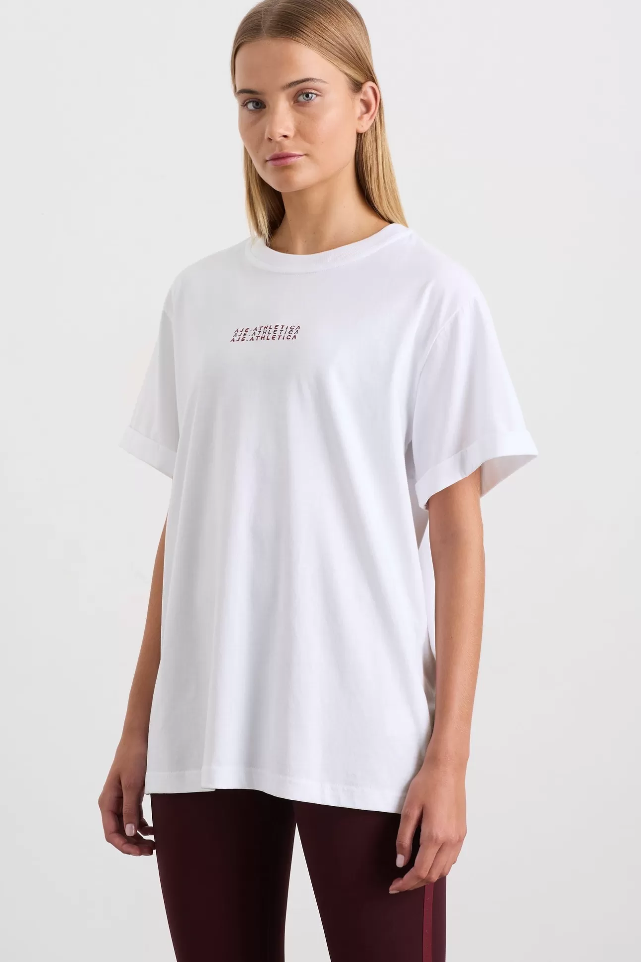 Aje ATHLETICA Boyfriend Tee 102 White Online