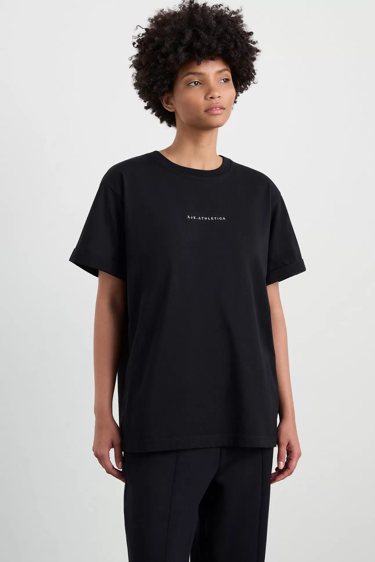 Aje ATHLETICA Boyfriend Tee 102 Black Cheap