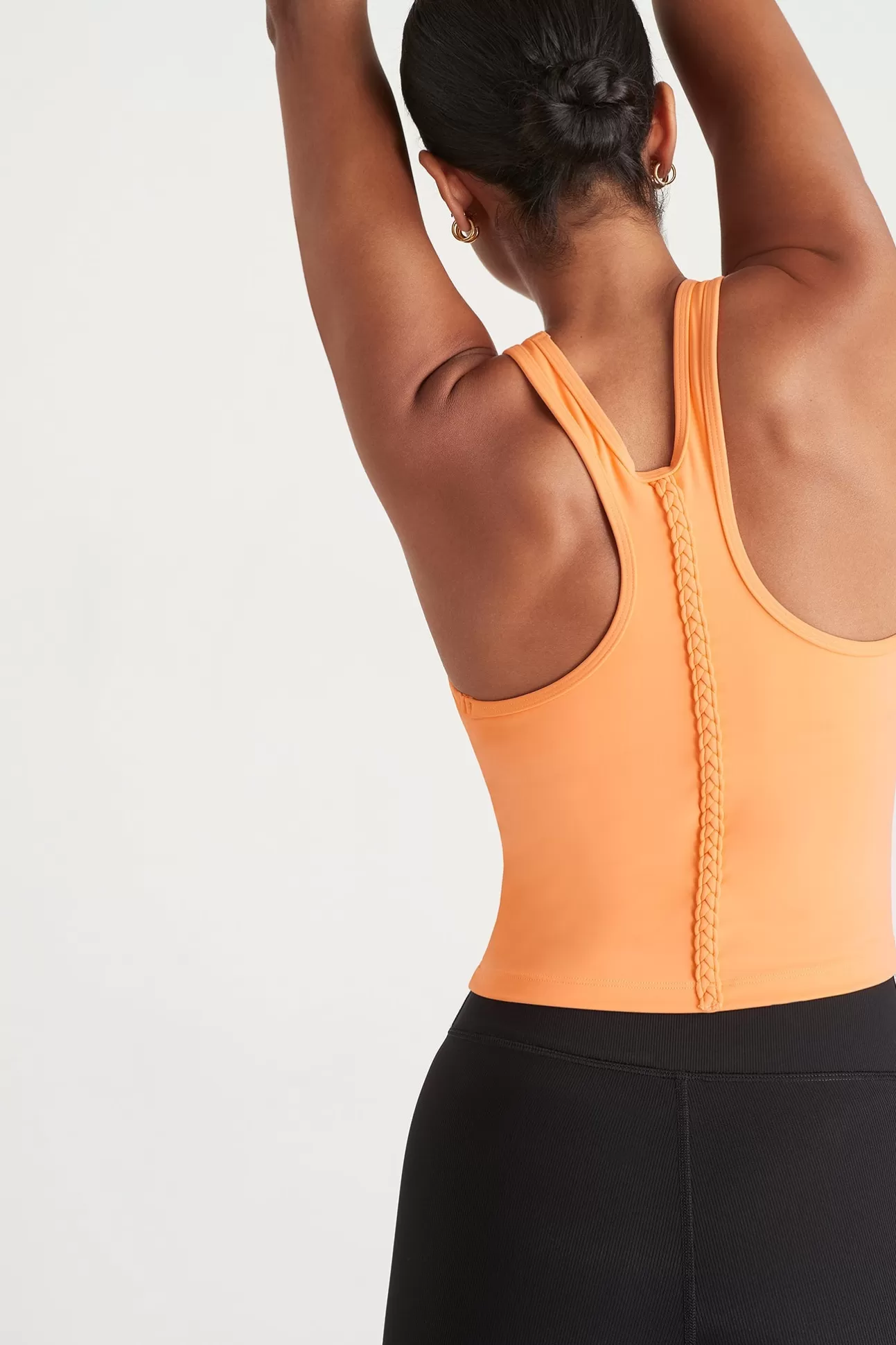 Aje ATHLETICA Braided Active Racer Tank 345 Soft Apricot Clearance