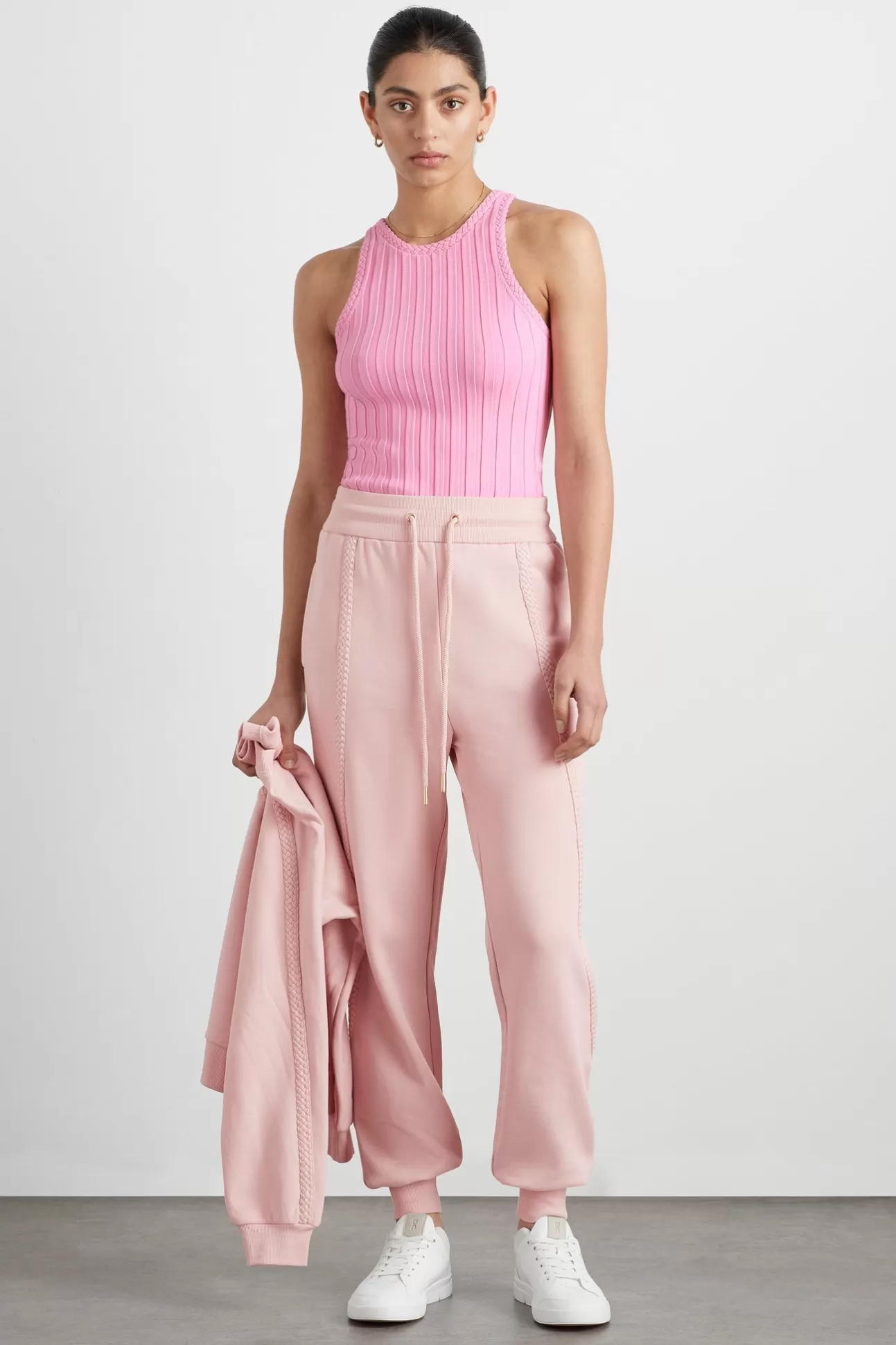 Aje ATHLETICA Braided Trackpants 508 Blush Hot