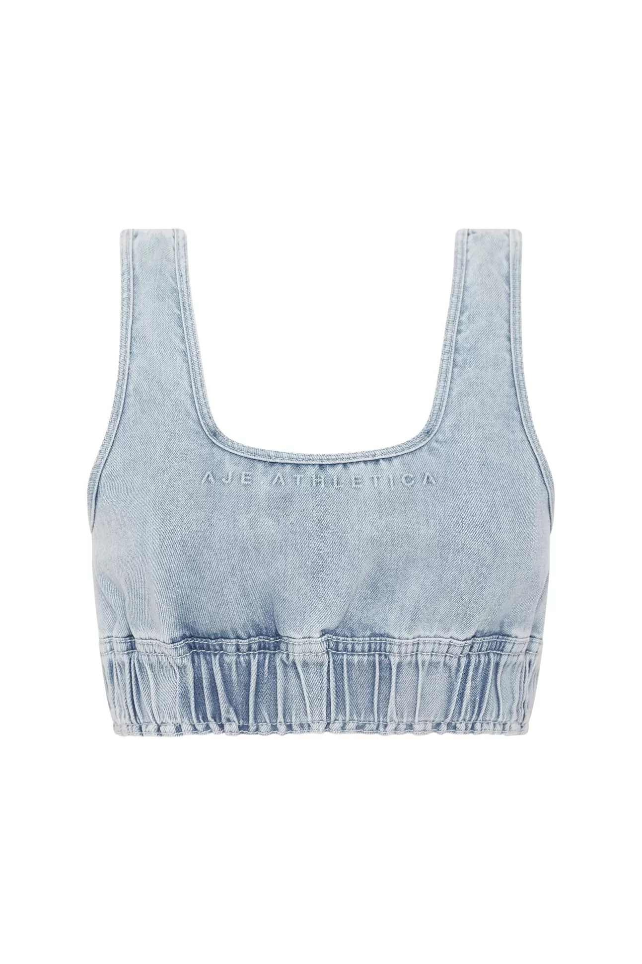 Aje ATHLETICA Bubble Classic Logo Sports Bra 306 Chambray Blue Best Sale