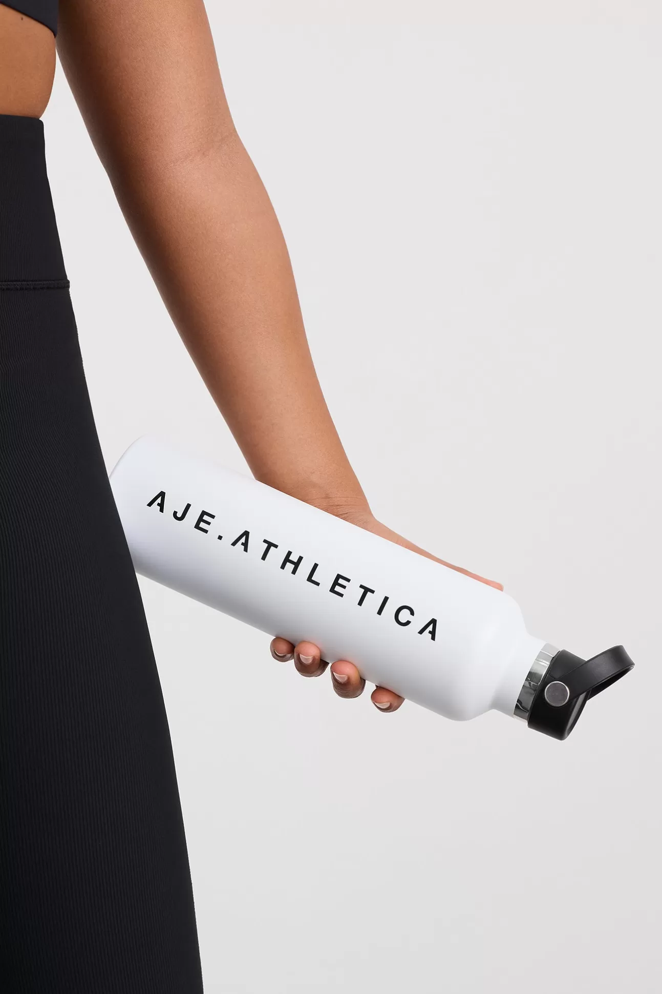 Aje ATHLETICA Classic Logo Drink Bottle 907 White/Black Logo Cheap