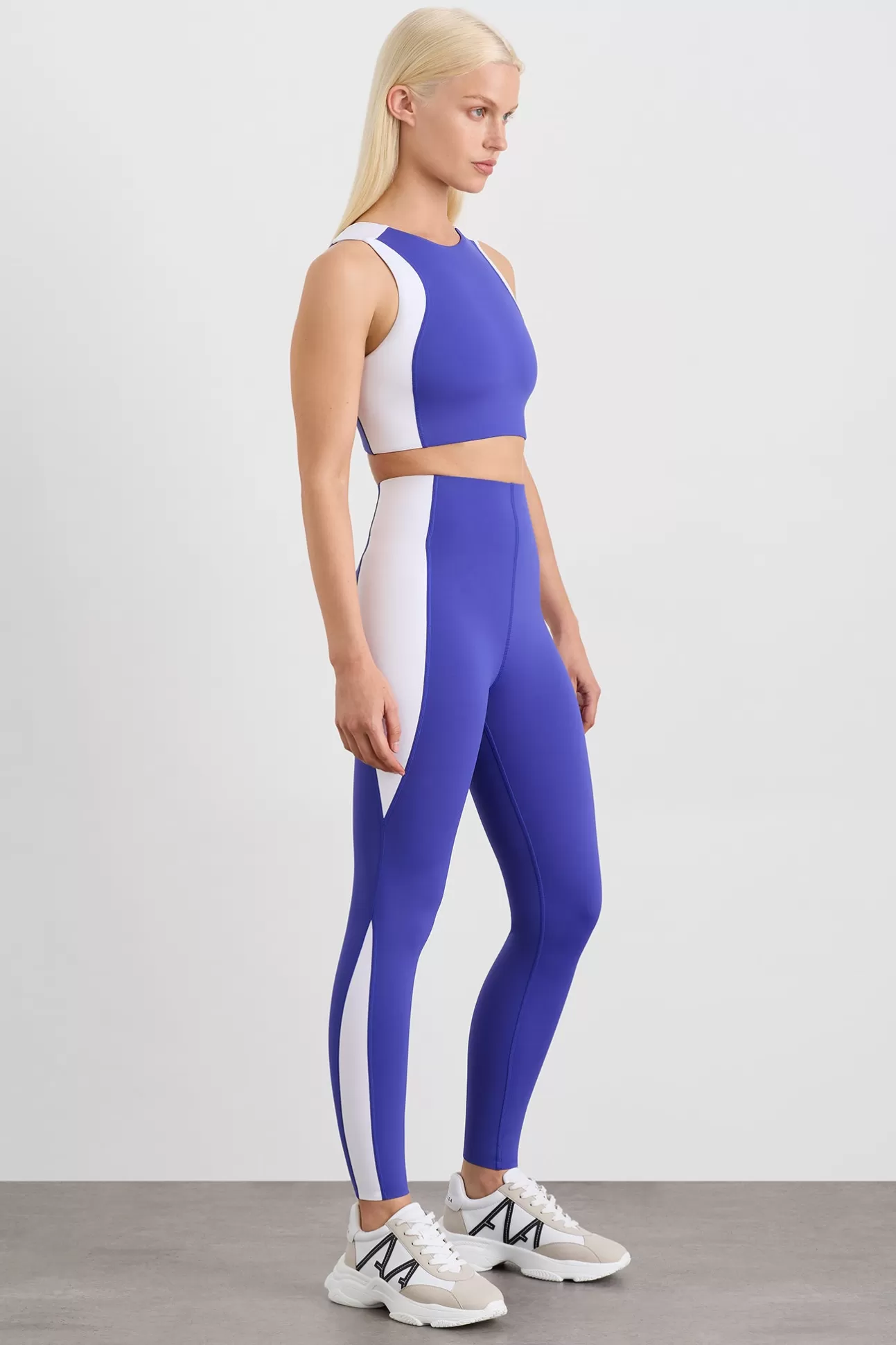 Aje ATHLETICA Colour Block Ankle Length Legging 299 Electric Blue Shop