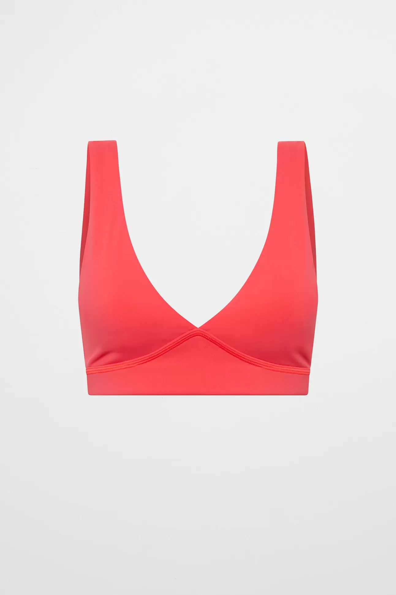 Aje ATHLETICA Contour Plunge Sports Bra 342 Watermelon Pink Shop