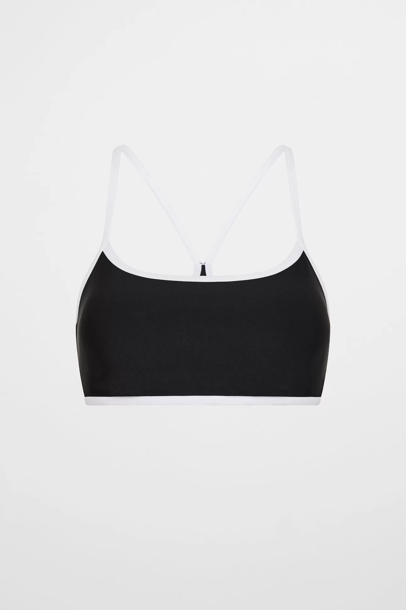 Aje ATHLETICA Contrast Bind Sports Bra 307 Black/White Outlet