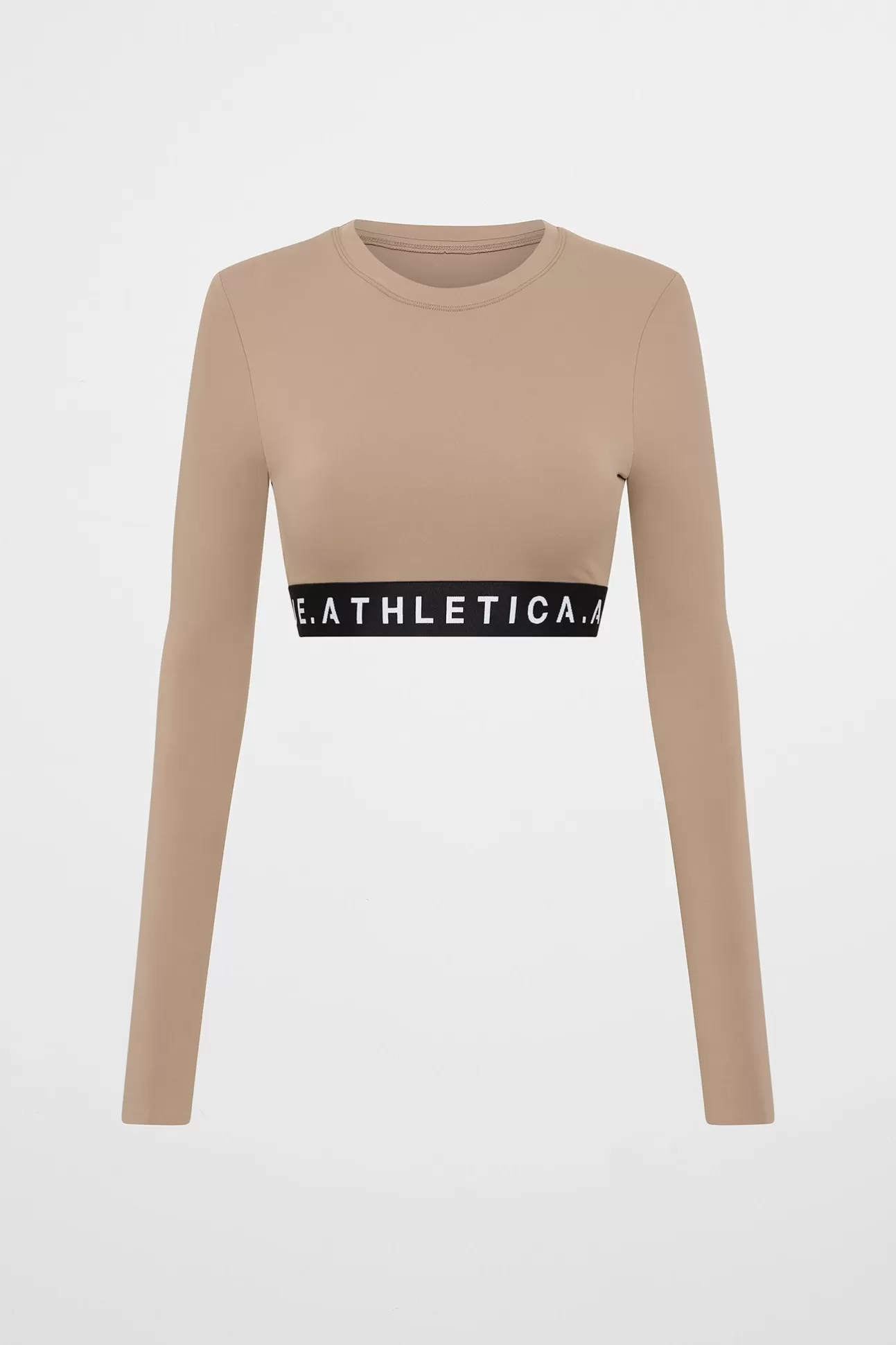 Aje ATHLETICA Contrast Layered Crop Top 380 Dune/Winter White Shop