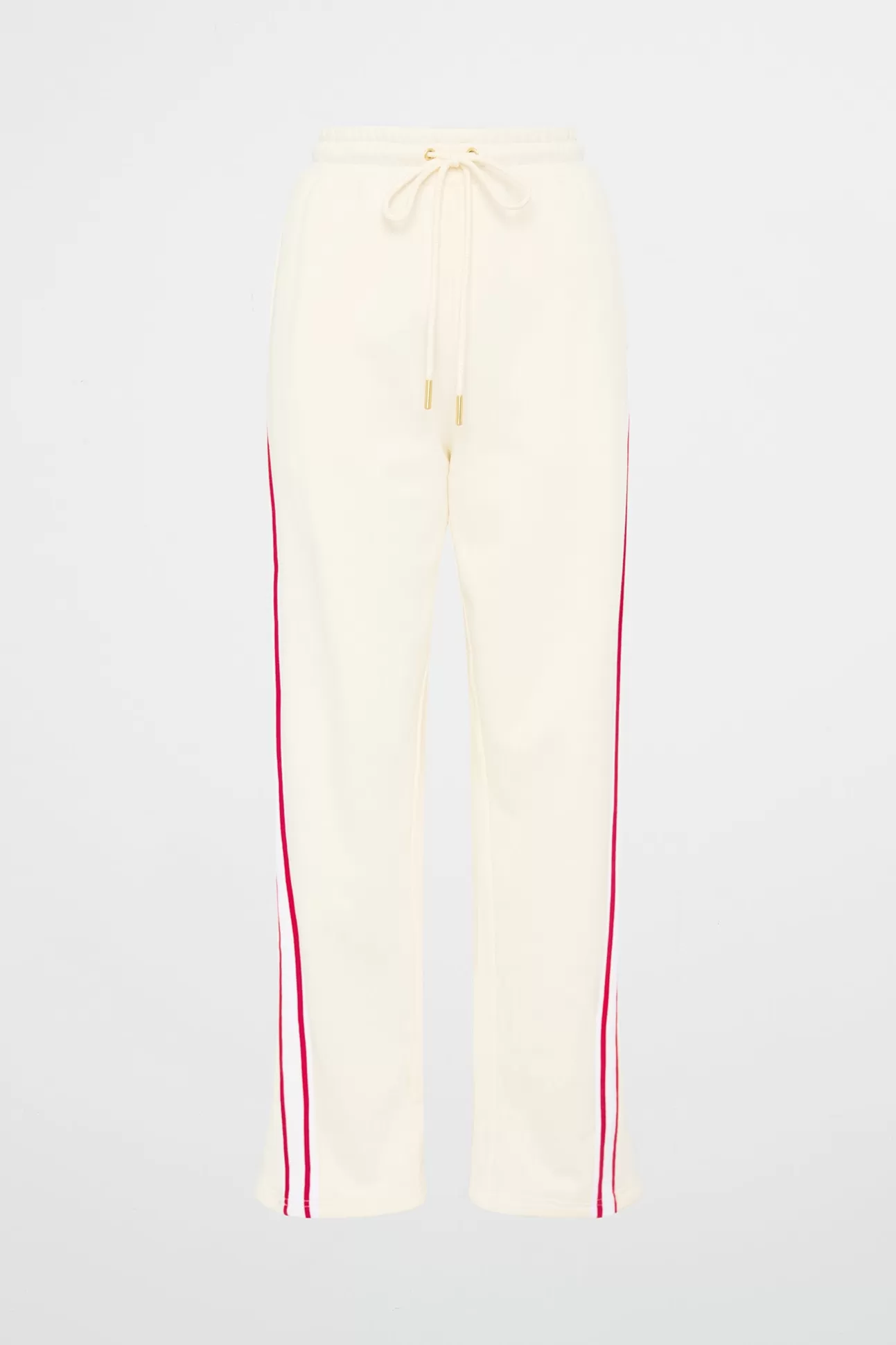 Aje ATHLETICA Contrast Zip Trackpants 504 Ecru Online