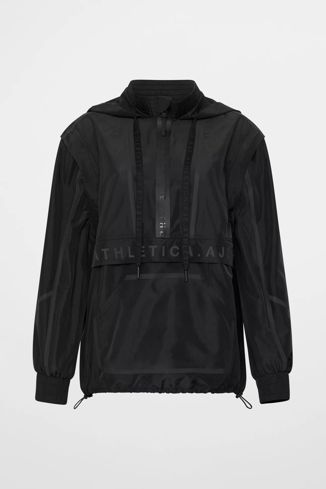 Aje ATHLETICA Convertible Windbreaker Jacket 701 Black Shop