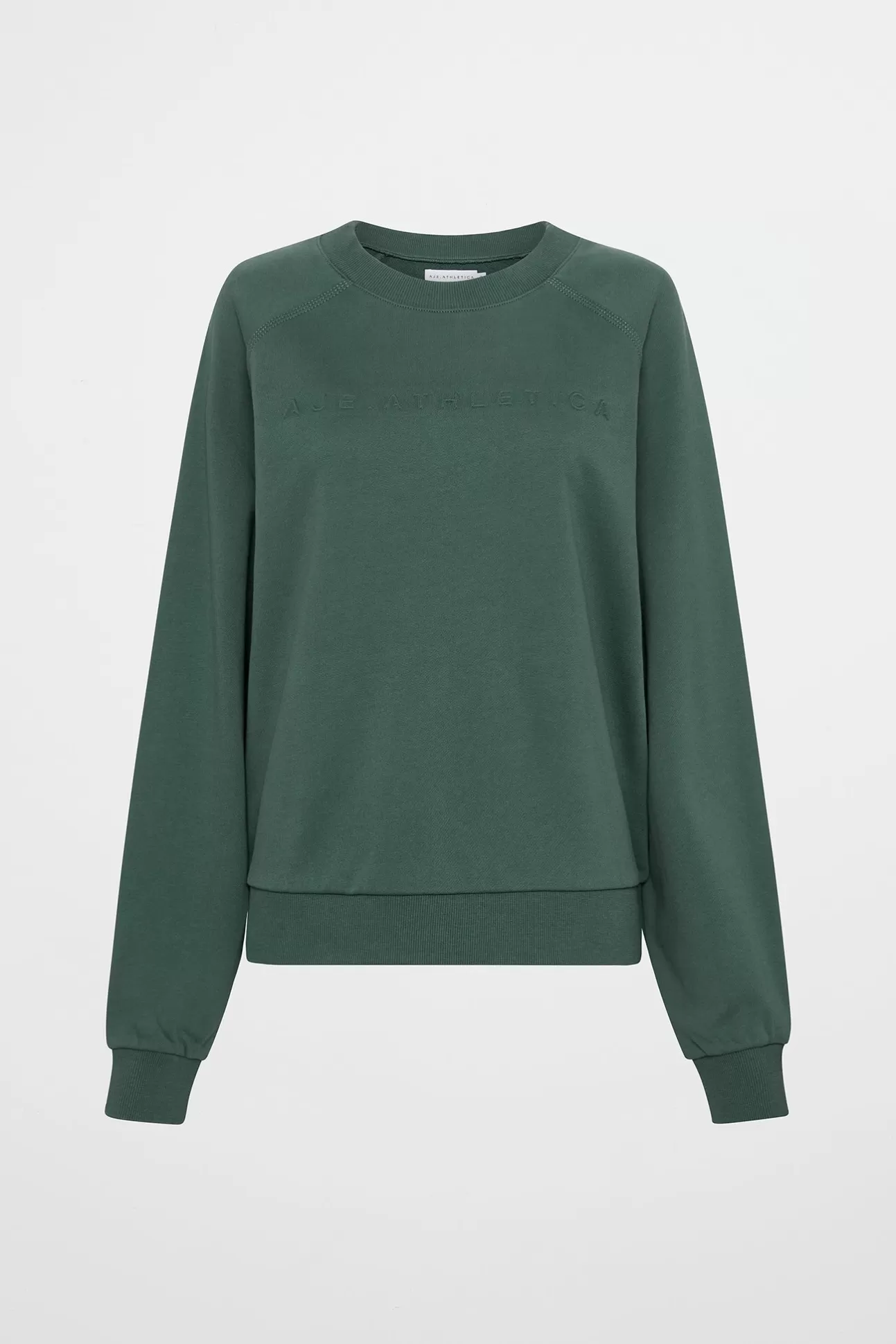 Aje ATHLETICA Crew Neck Sweater 401 Moss Green Online