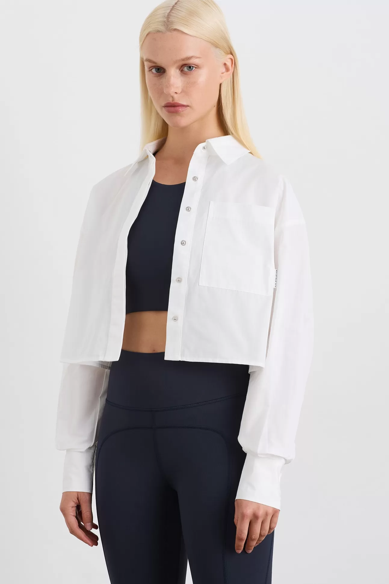 Aje ATHLETICA Crop Shirt 609 White Outlet