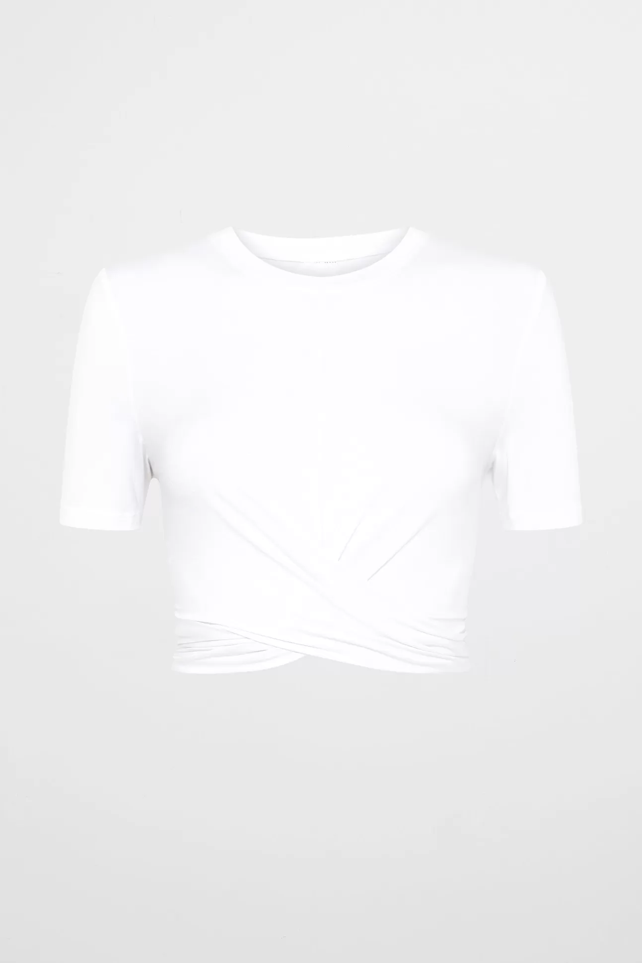 Aje ATHLETICA Crop Twist Front Tee 130 White Fashion