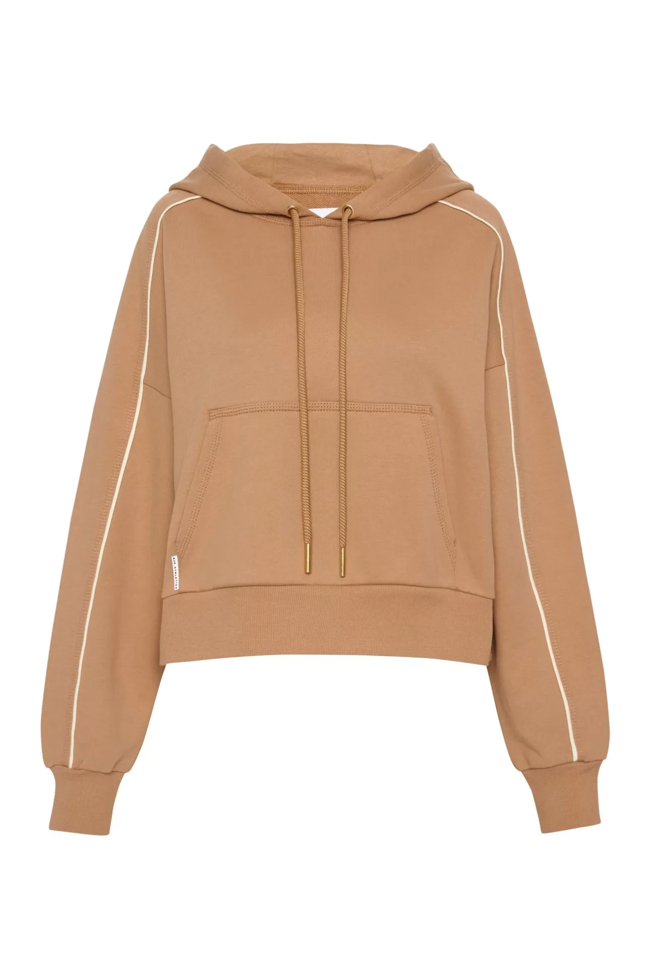 Aje ATHLETICA Cropped Essential Contrast Piping Hoodie 405 Beige/Light Ivory Cheap