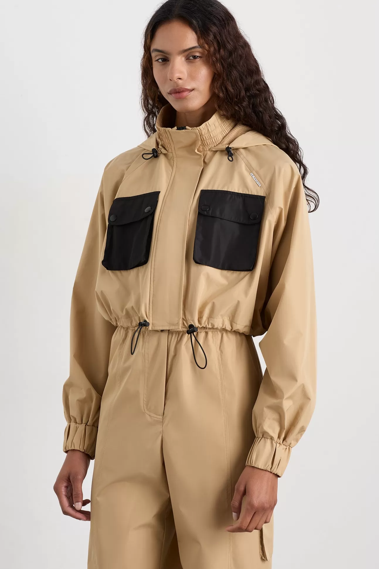 Aje ATHLETICA Cropped Jacket 780 Natural Tan Best