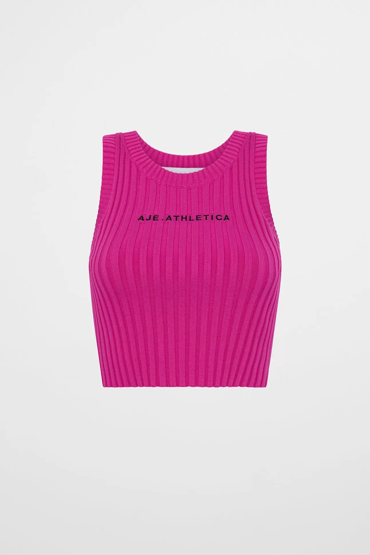 Aje ATHLETICA Cropped Knitted Logo Tank 135 Power Pink Cheap