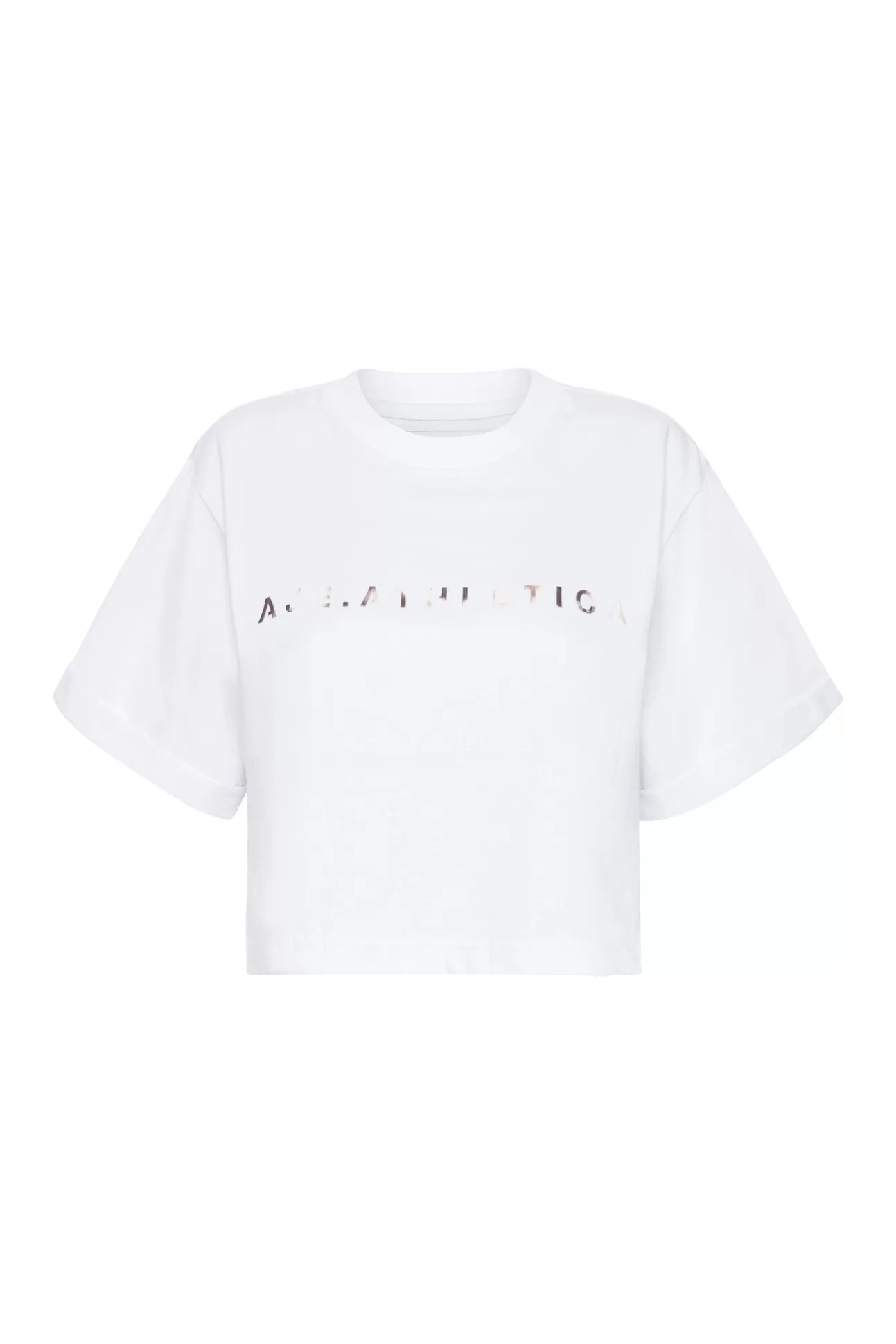 Aje ATHLETICA Cropped Signature Logo T-Shirt 105 White/Multi Cheap