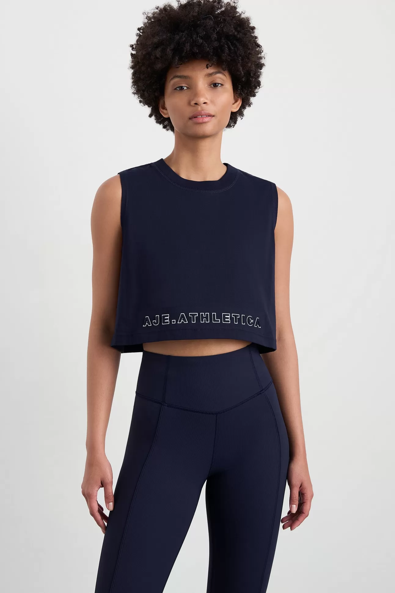 Aje ATHLETICA Cropped Tank 106 Galaxy Blue Best Sale