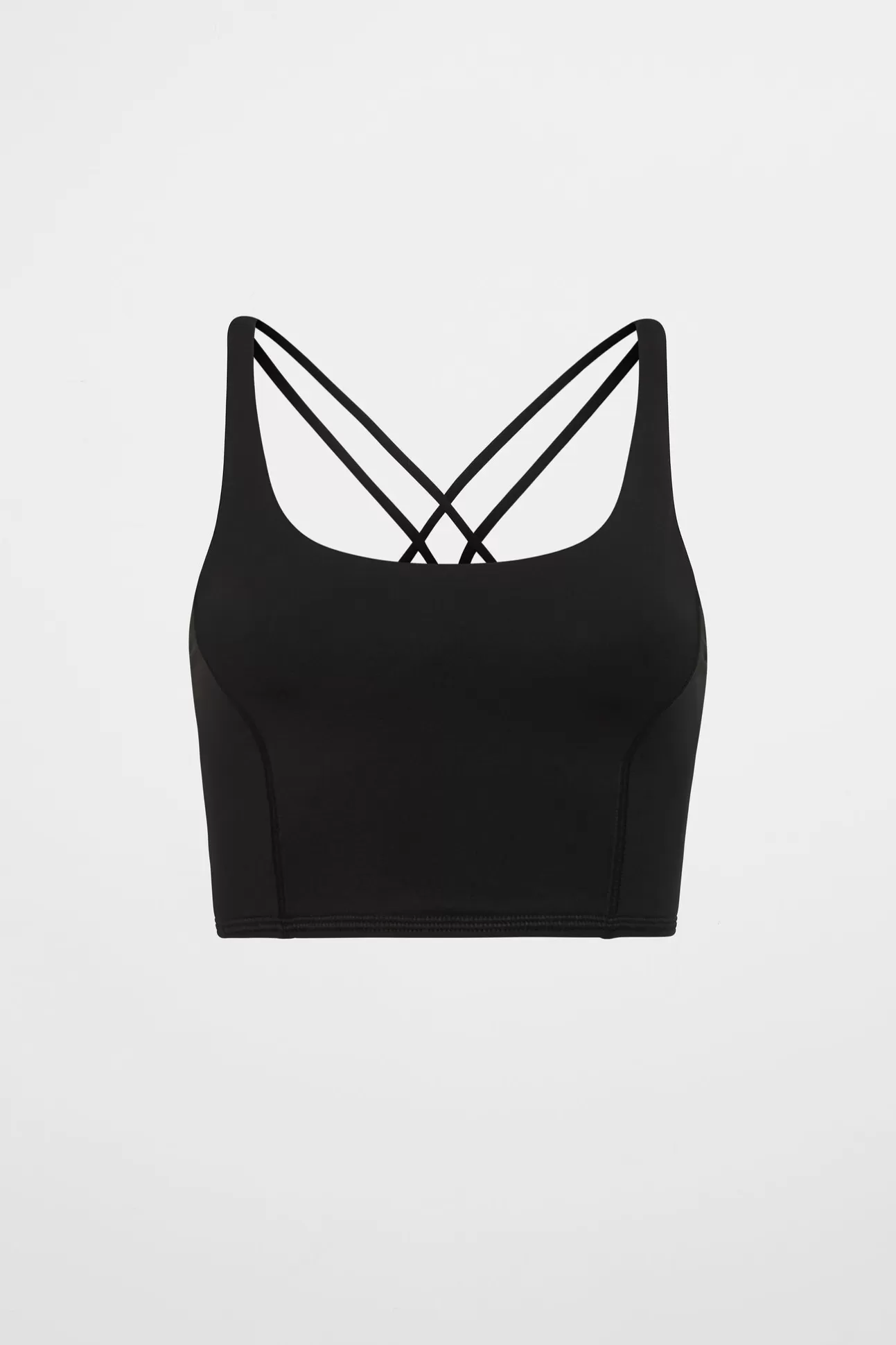 Aje ATHLETICA Cross Back Crop Top 301 Black Best