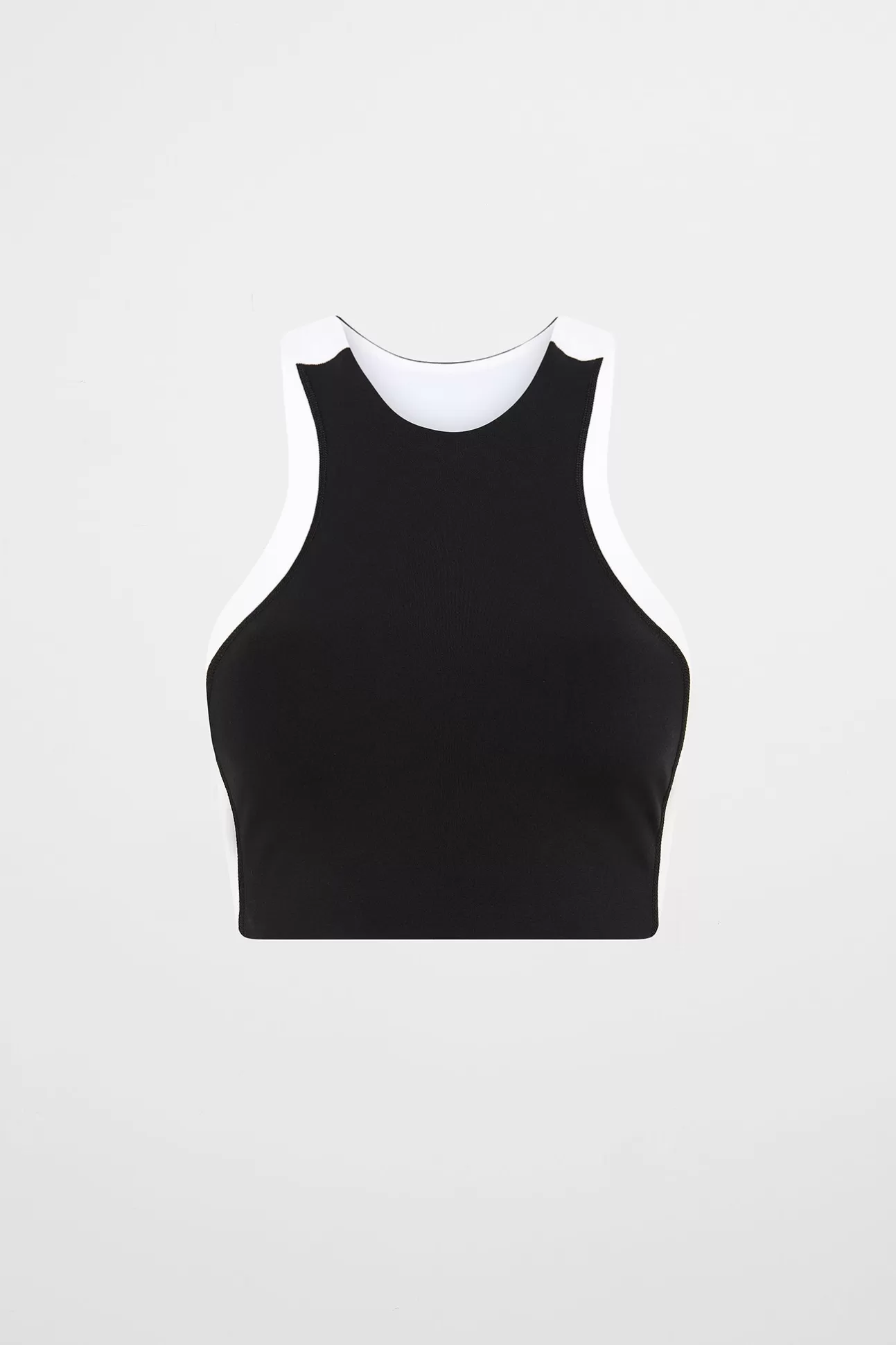 Aje ATHLETICA Cross Back Crop Top 311 Black Fashion