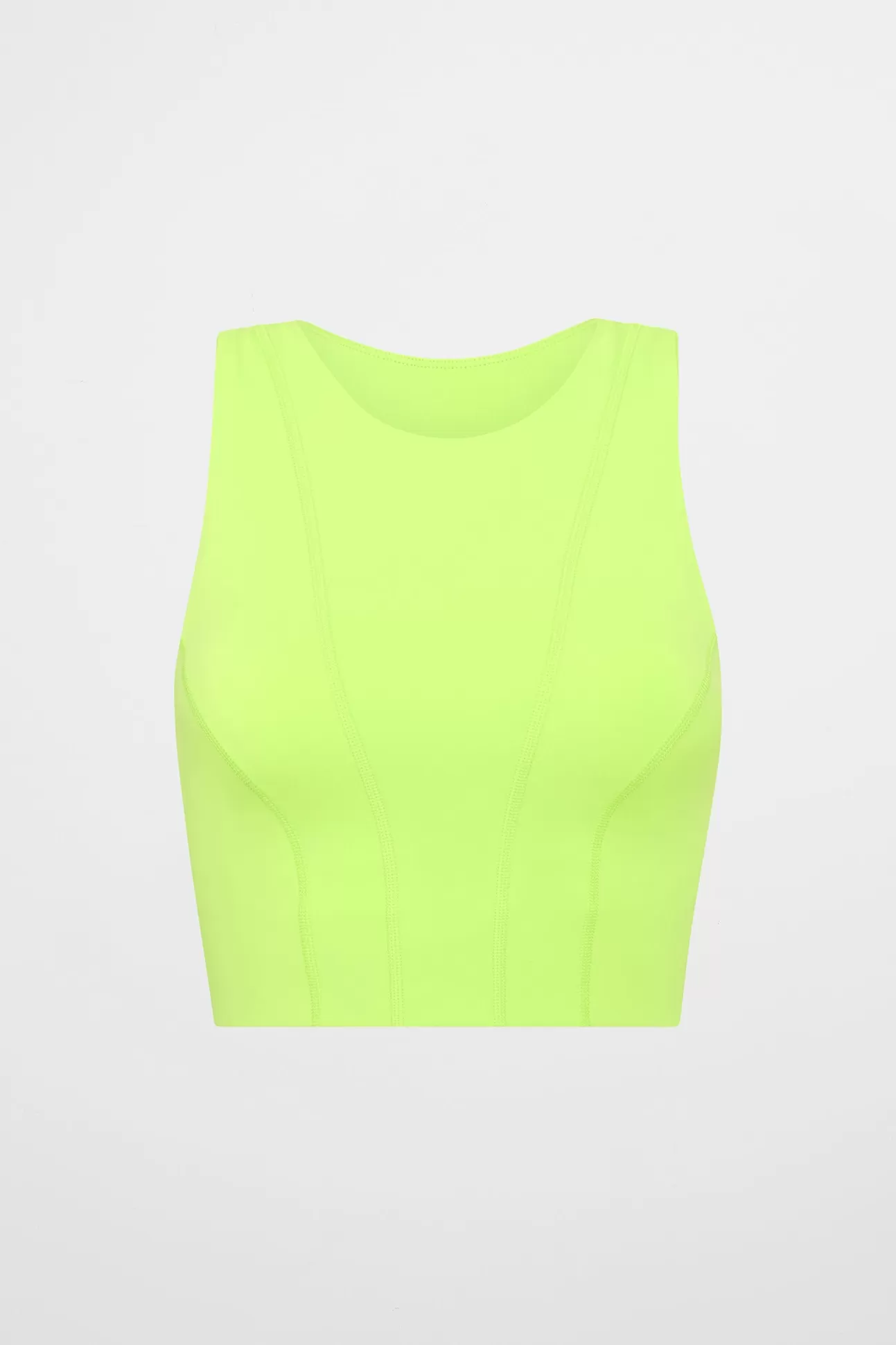 Aje ATHLETICA Cross Back Crop Top 316 Lime Green Shop