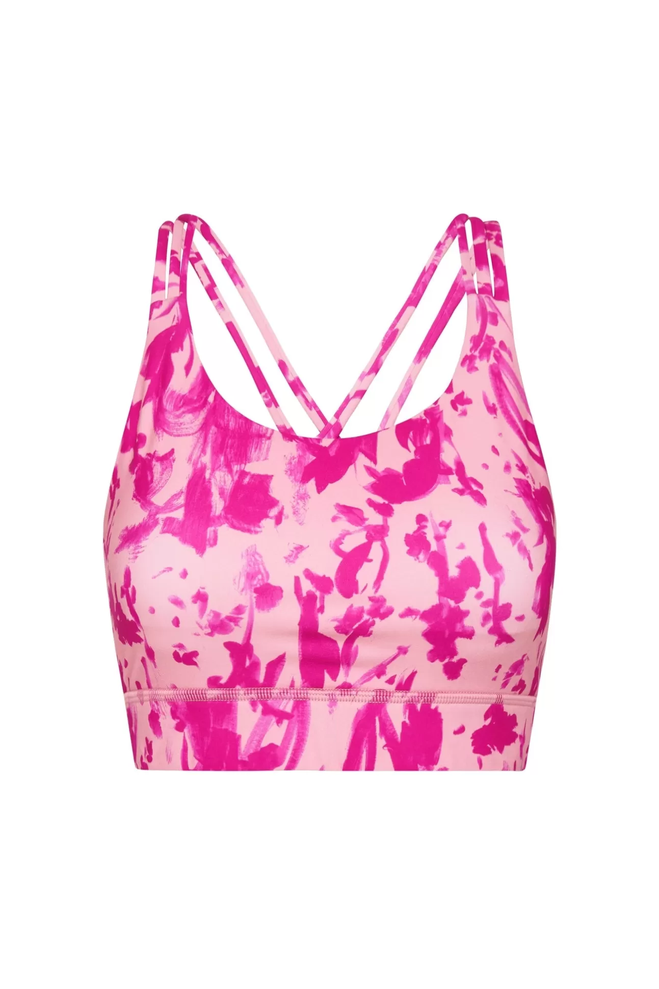 Aje ATHLETICA Cross Back Sports Bra 323 Painterly Pink Flash Sale