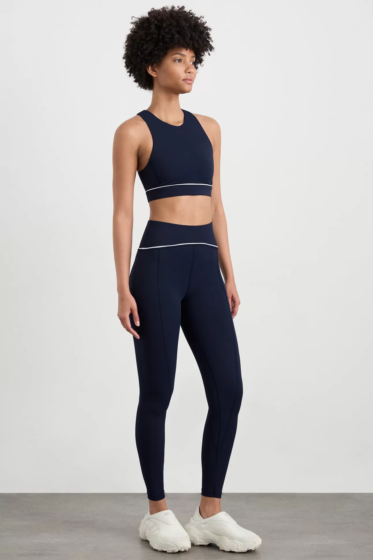 Aje ATHLETICA Curved Waist Full Length Legging 251 Galaxy Blue Discount