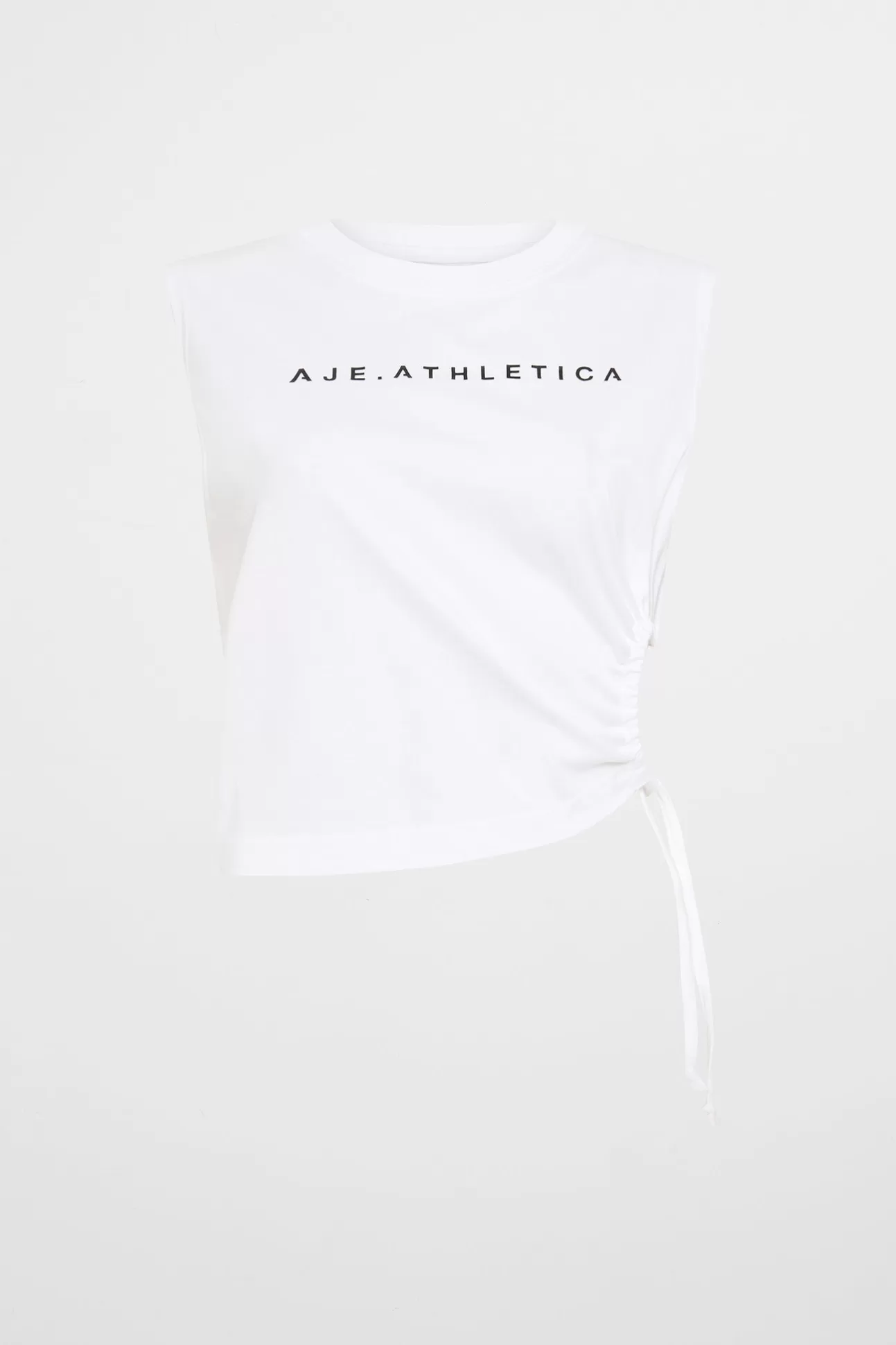 Aje ATHLETICA Drawcord Cut Out Tank 158 White Flash Sale