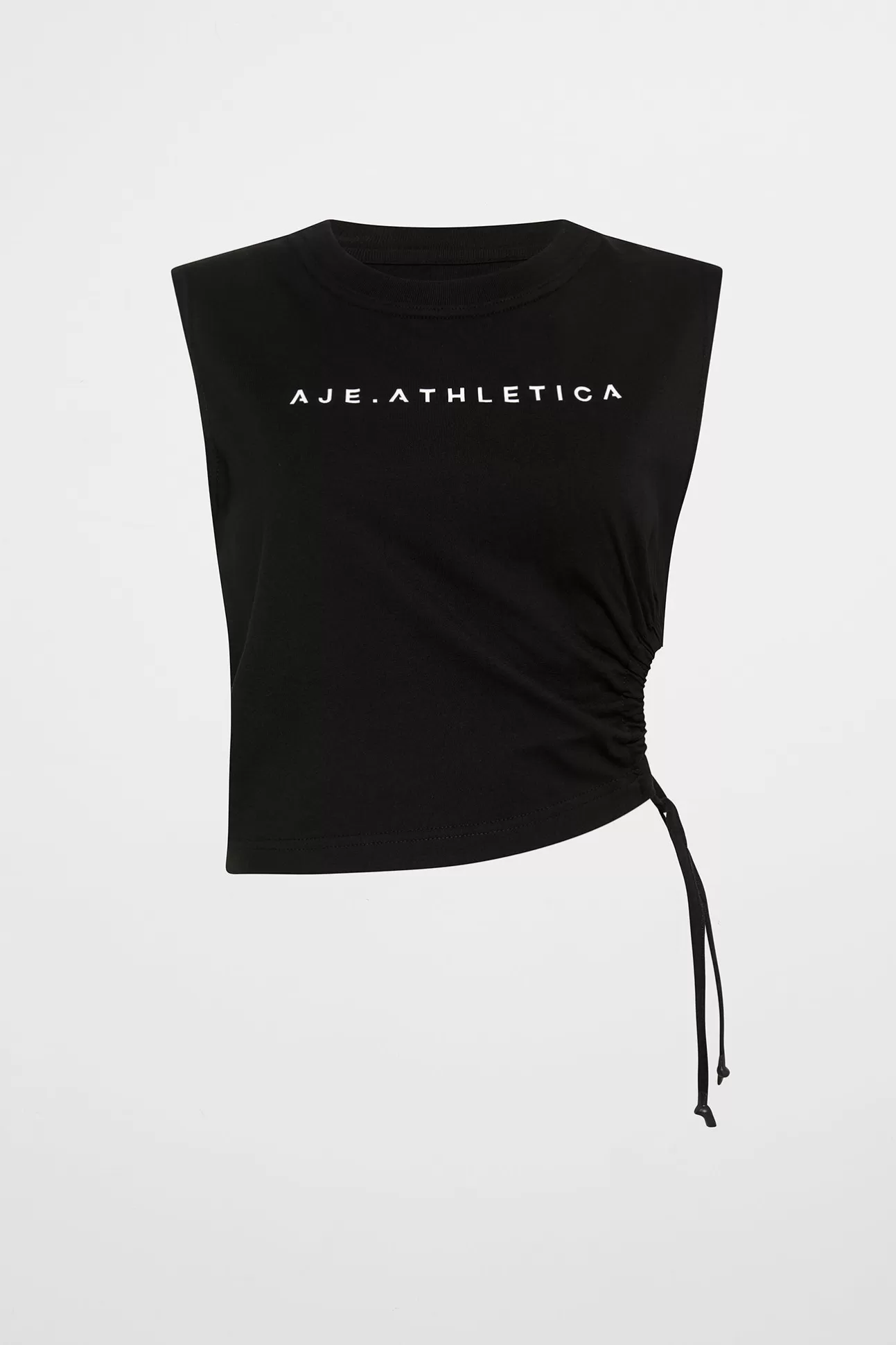 Aje ATHLETICA Drawcord Cut Out Tank 158 Black Online