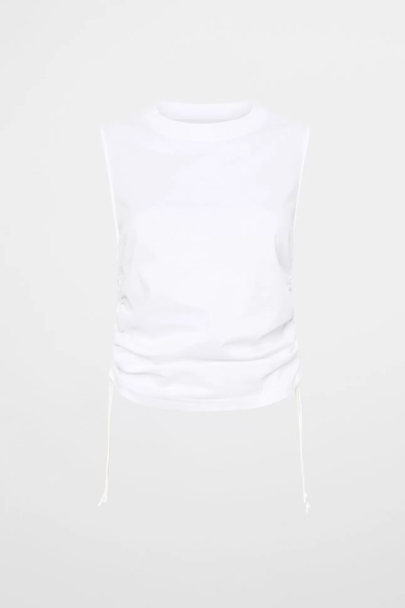 Aje ATHLETICA Drawcord Tank 131 White/Rouge Pink Discount