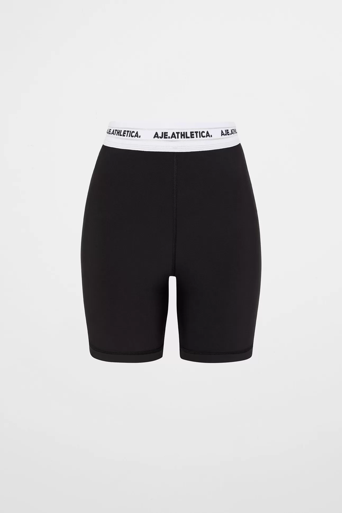 Aje ATHLETICA Elastic Logo Bike Shorts 601 Black Fashion