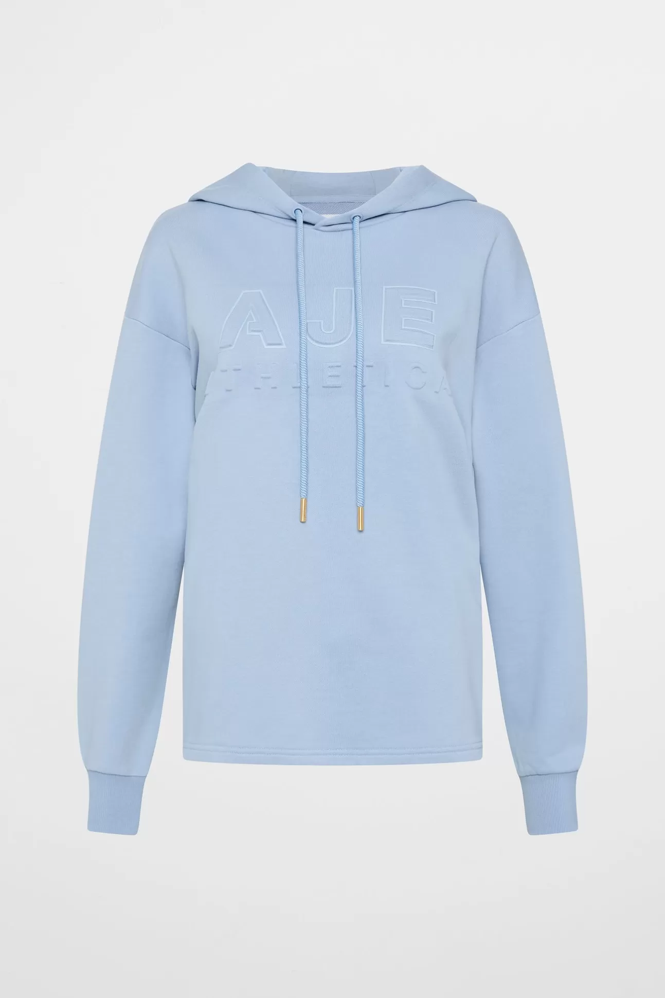 Aje ATHLETICA Embossed Logo Hoodie 428 Steel Blue Outlet