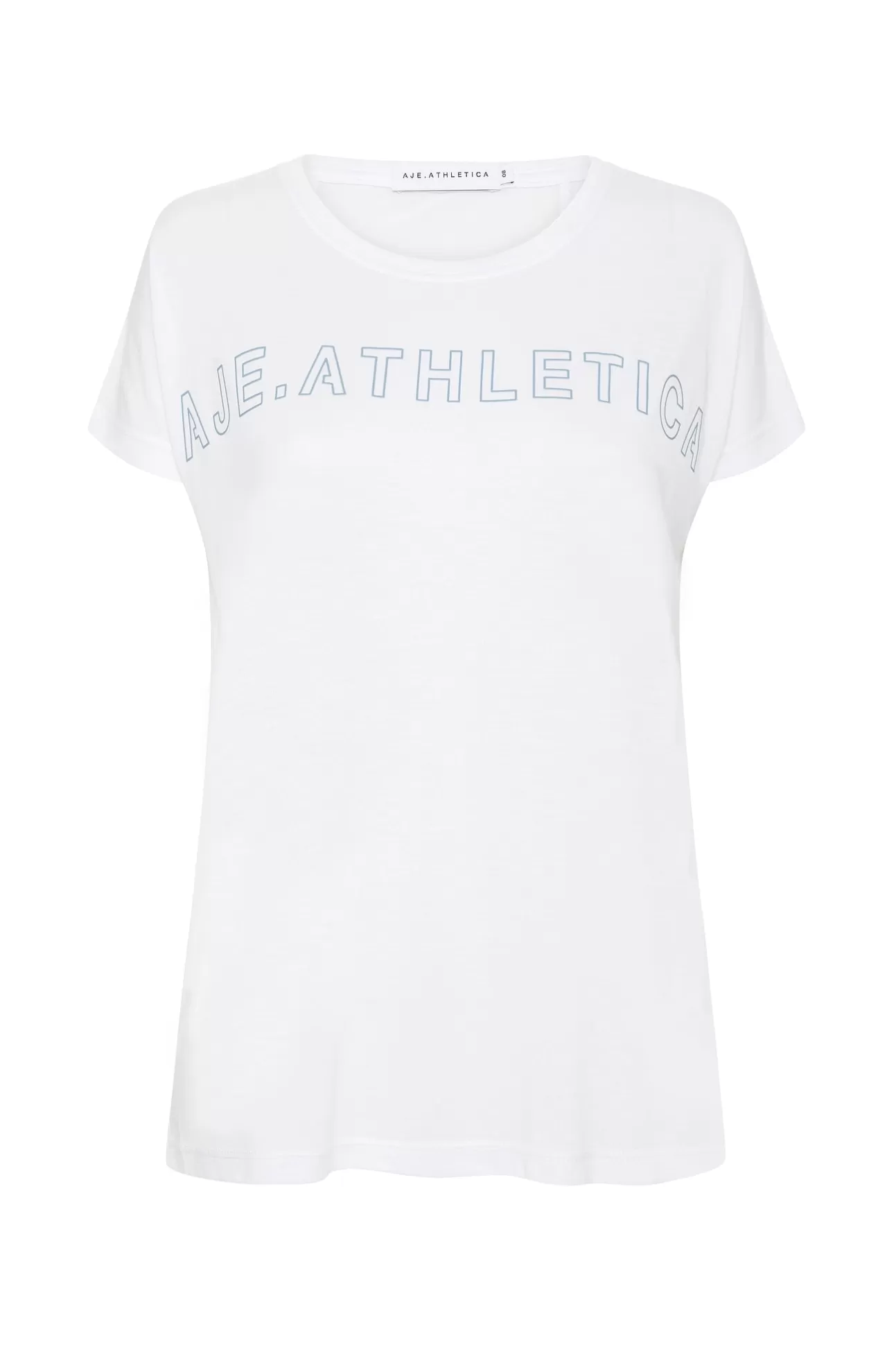 Aje ATHLETICA Embossed Signature Logo Training T-Shirt 110 White/Storm Blue Best Sale