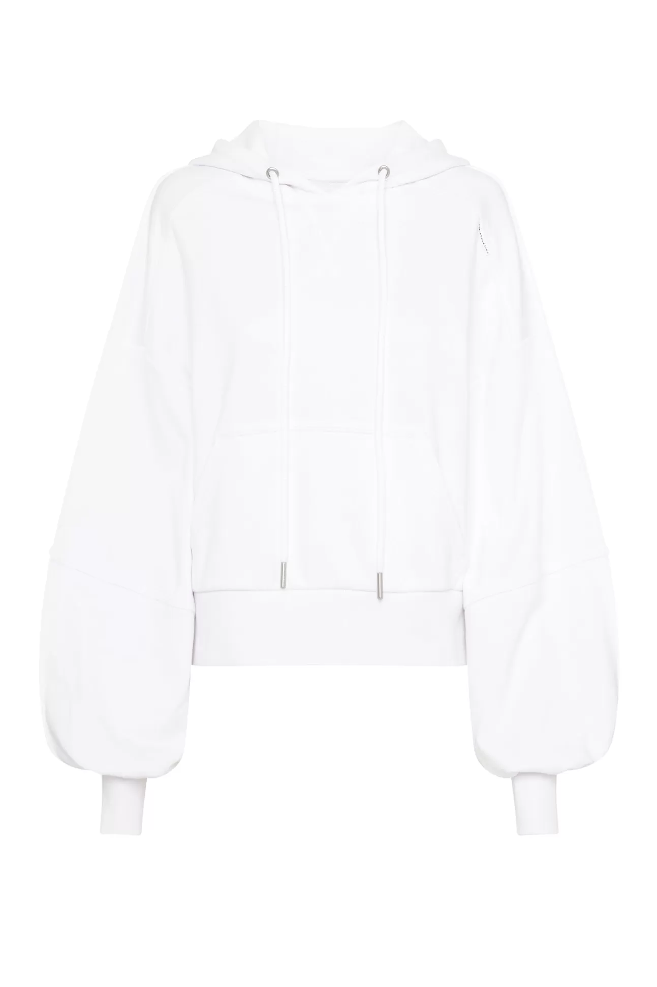 Aje ATHLETICA Essential Cropped Hoodie 405 White Fashion