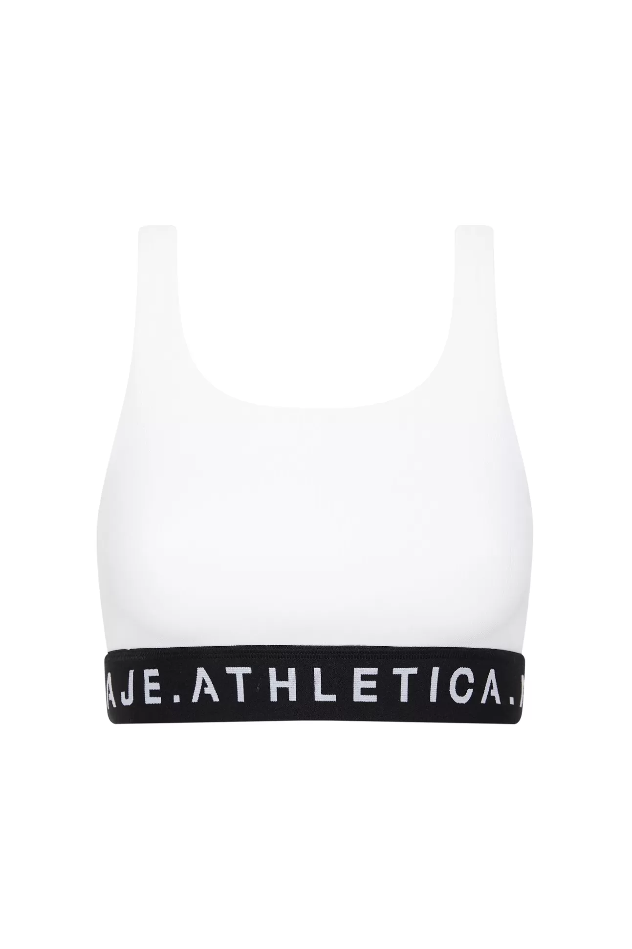 Aje ATHLETICA Essential Logotape Sports Bra 307 White/Black Store